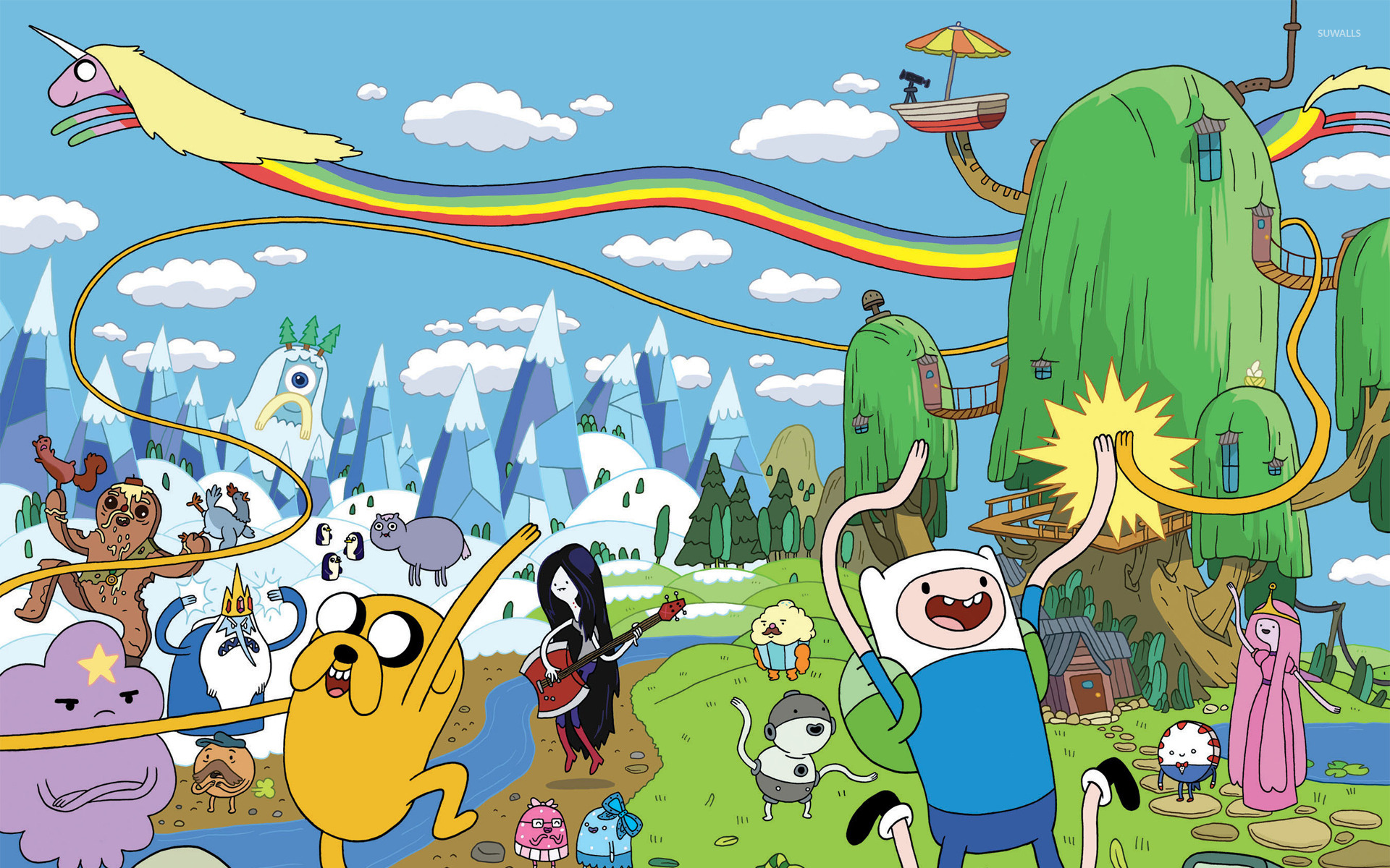 Adventure Time Landscapes Wallpapers