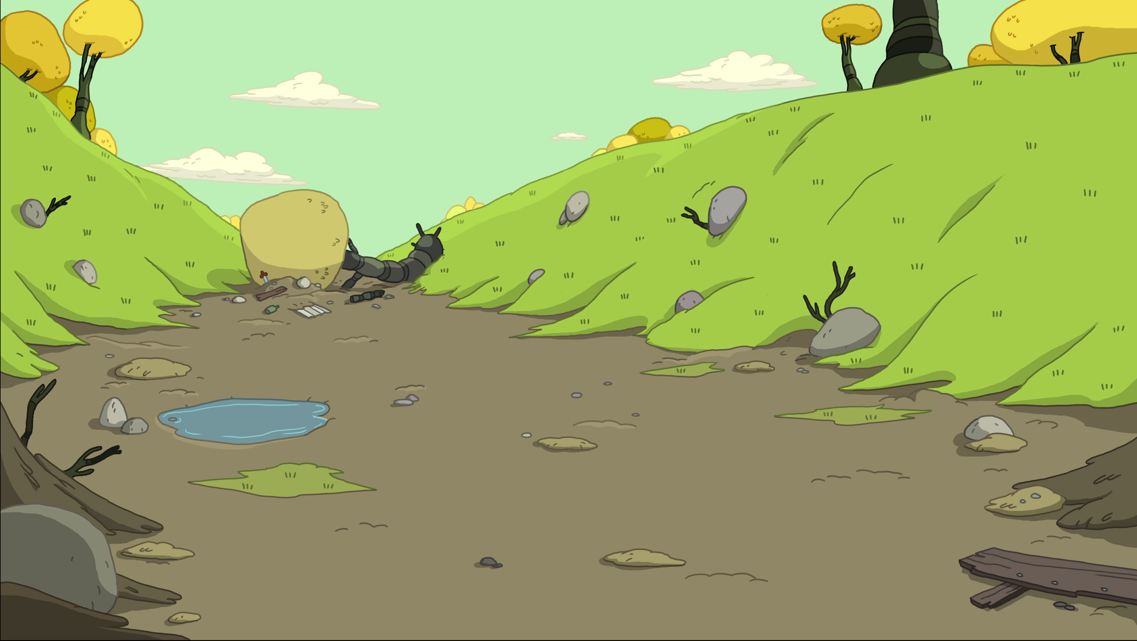 Adventure Time Landscapes Wallpapers