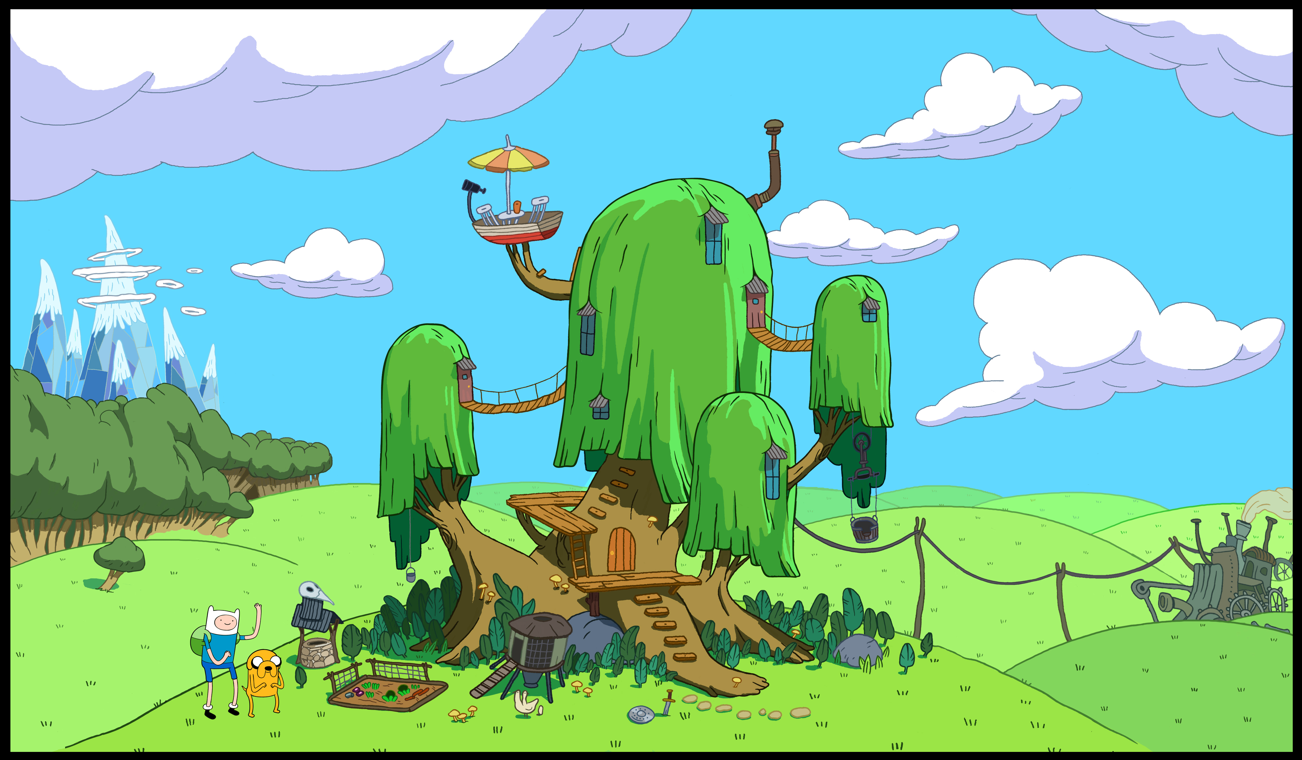 Adventure Time Treehouse Background