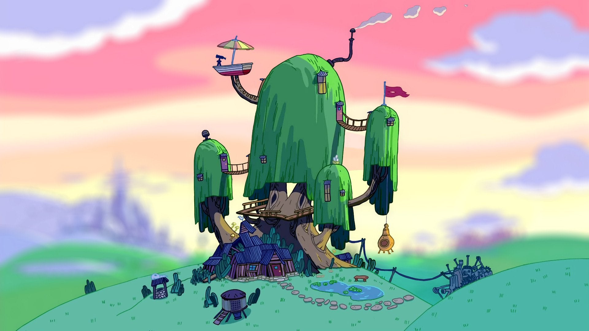 Adventure Time Treehouse Background