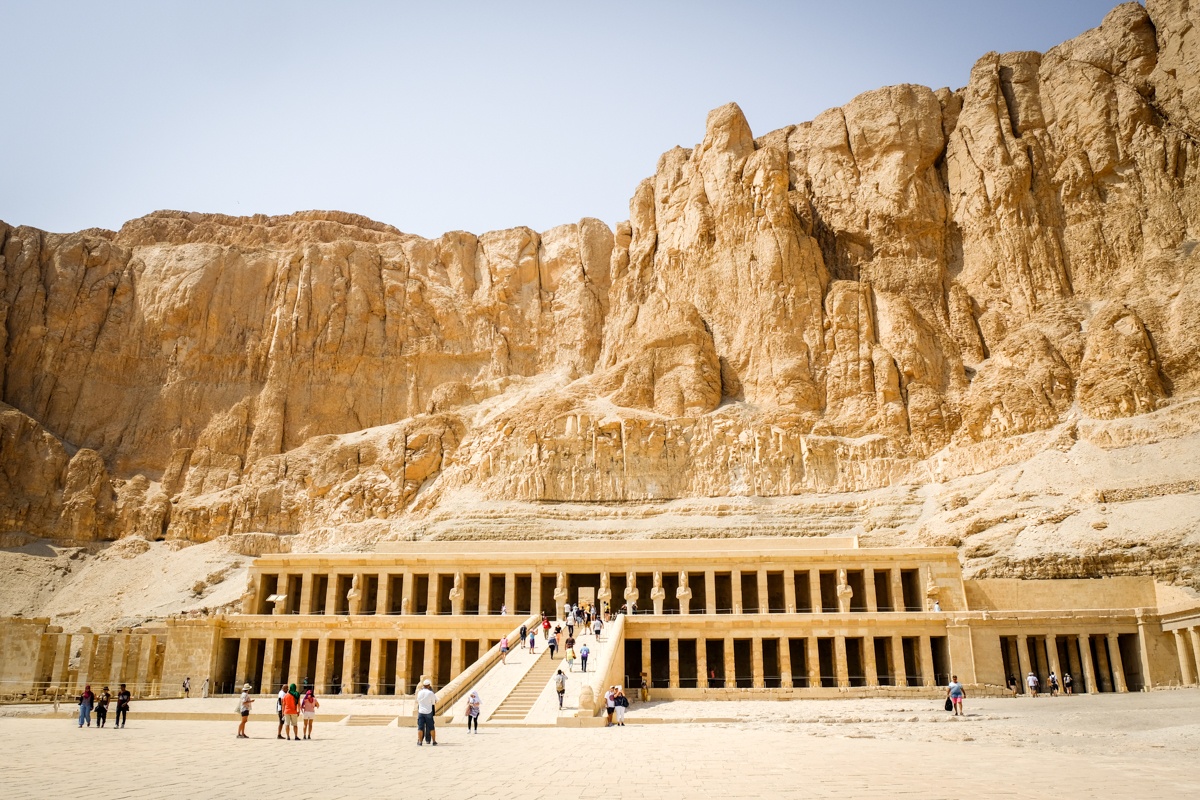 Aerial View Of The Temple Of Hatshepsut Hd Egypt Wallpapers