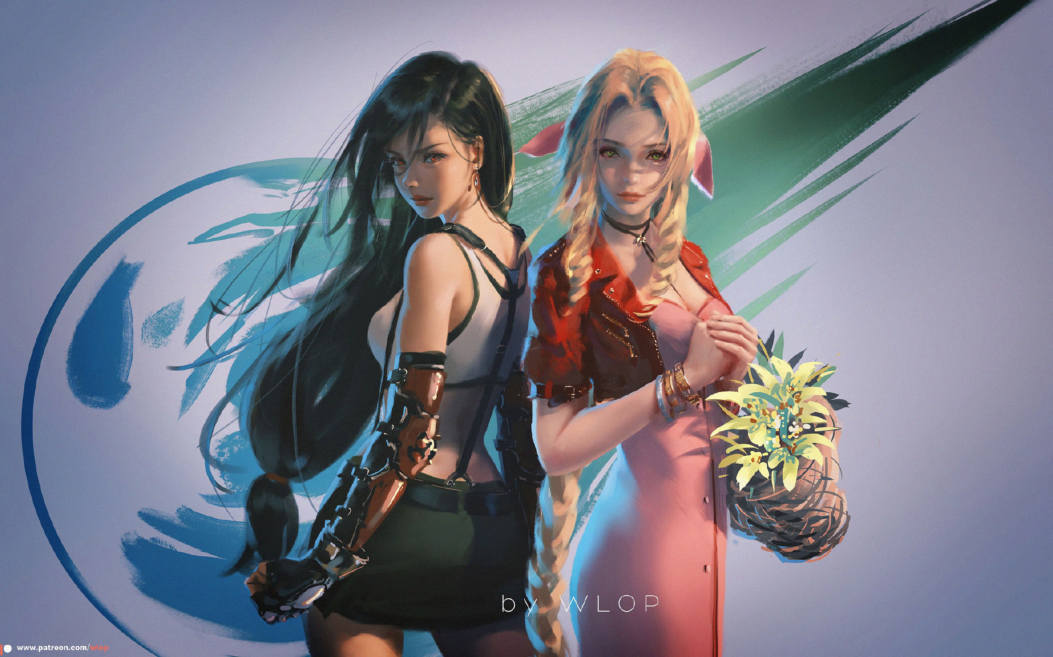 Aerith Gainsborough and Tifa Lockhart FF Remake Wallpapers