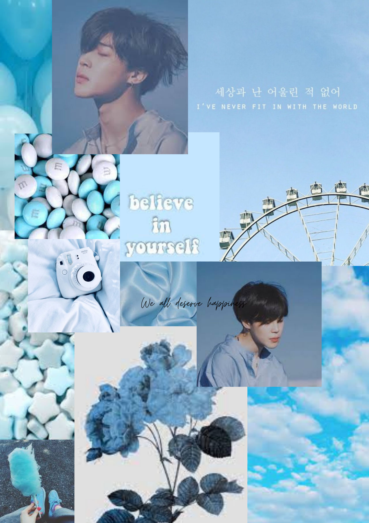 Aestetic Blue Jimin Wallpapers