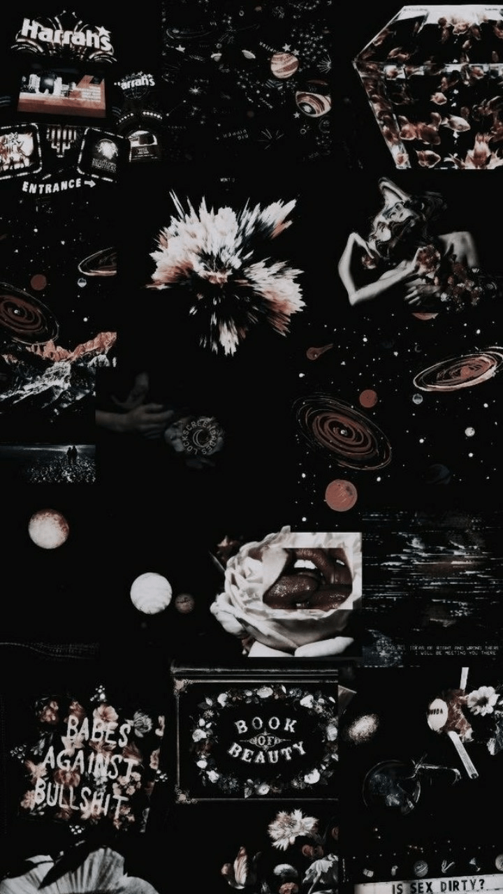 Aesthetic Black Collage Wallpapers