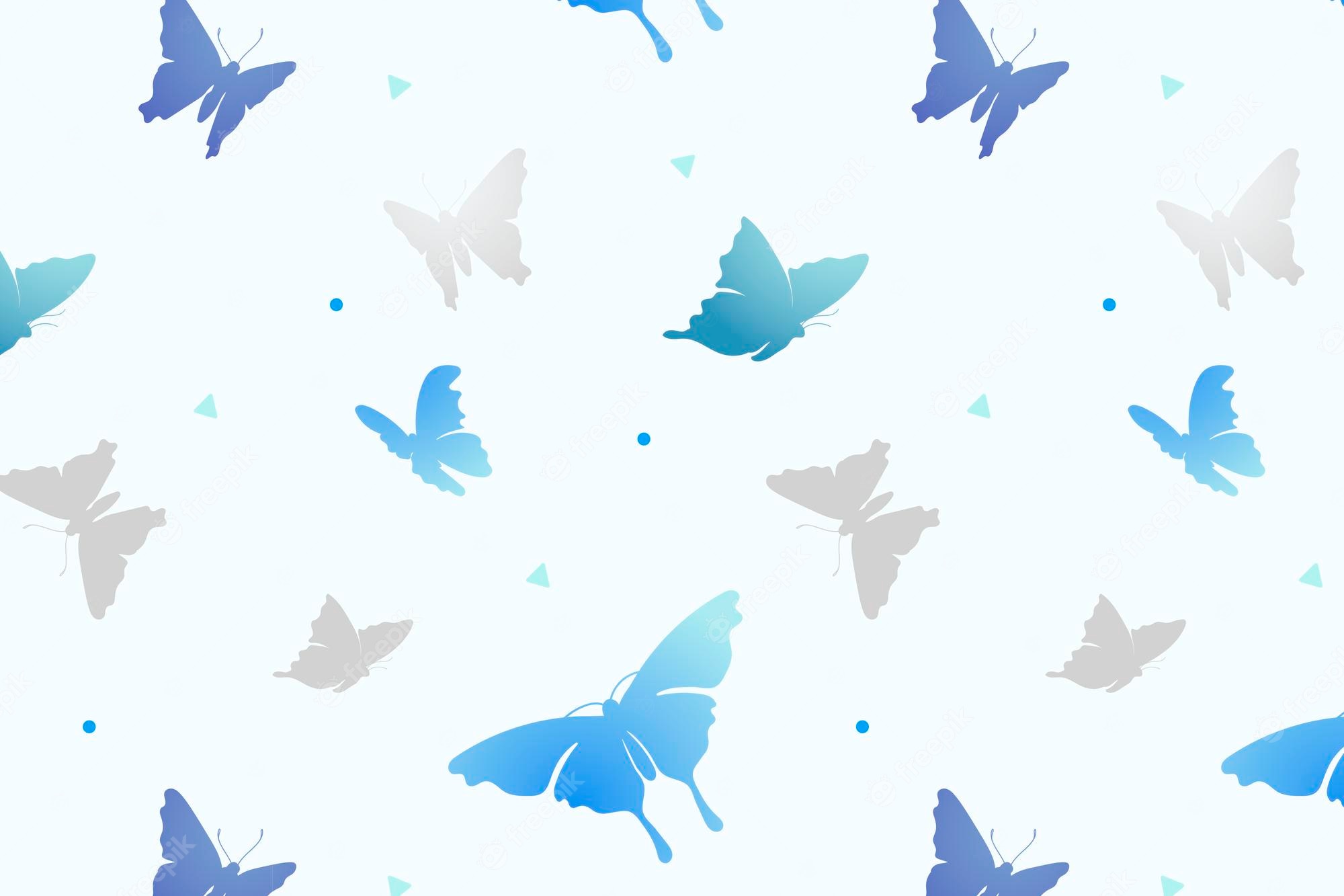 Aesthetic Blue Butterfly Wallpapers