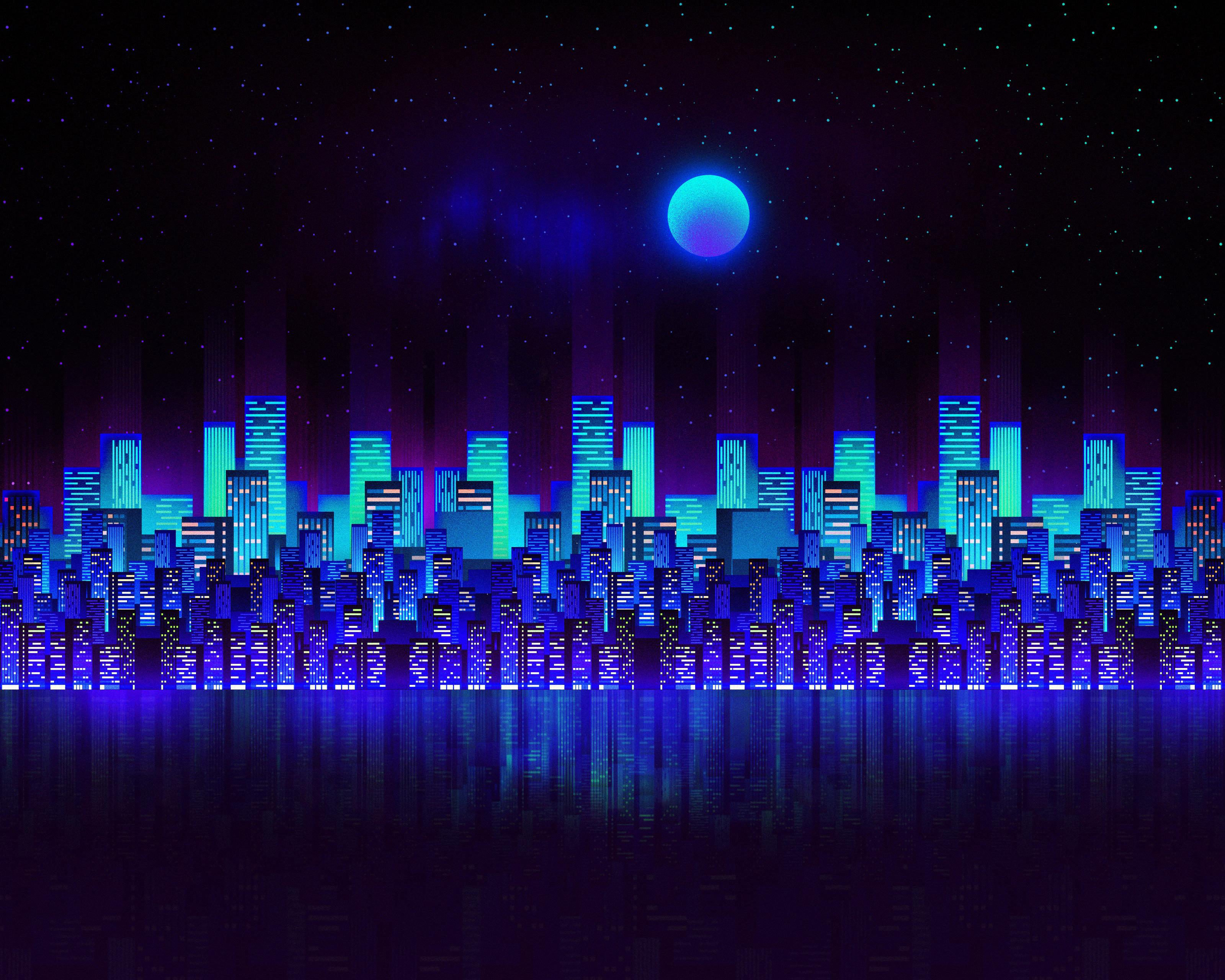 Aesthetic Blue City Wallpapers