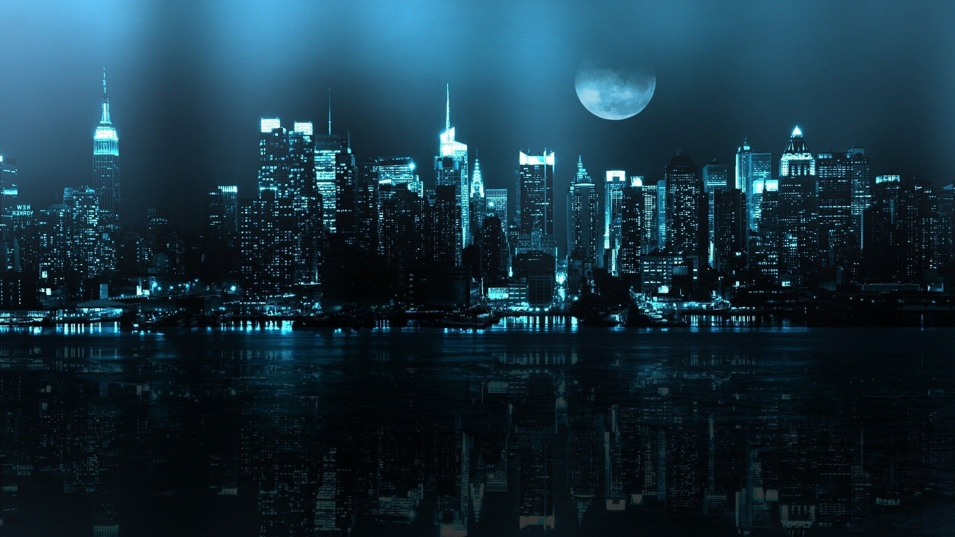 Aesthetic Blue City Wallpapers