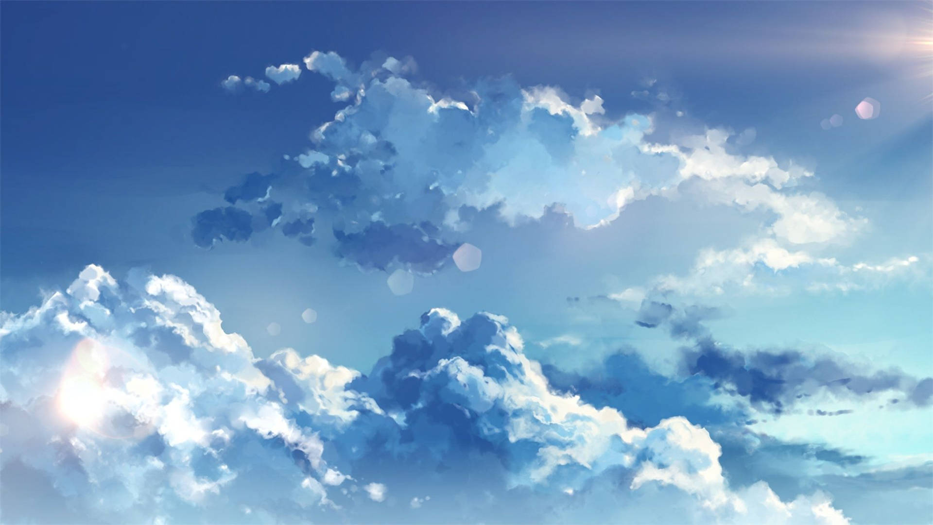 Aesthetic Blue Clouds Wallpapers