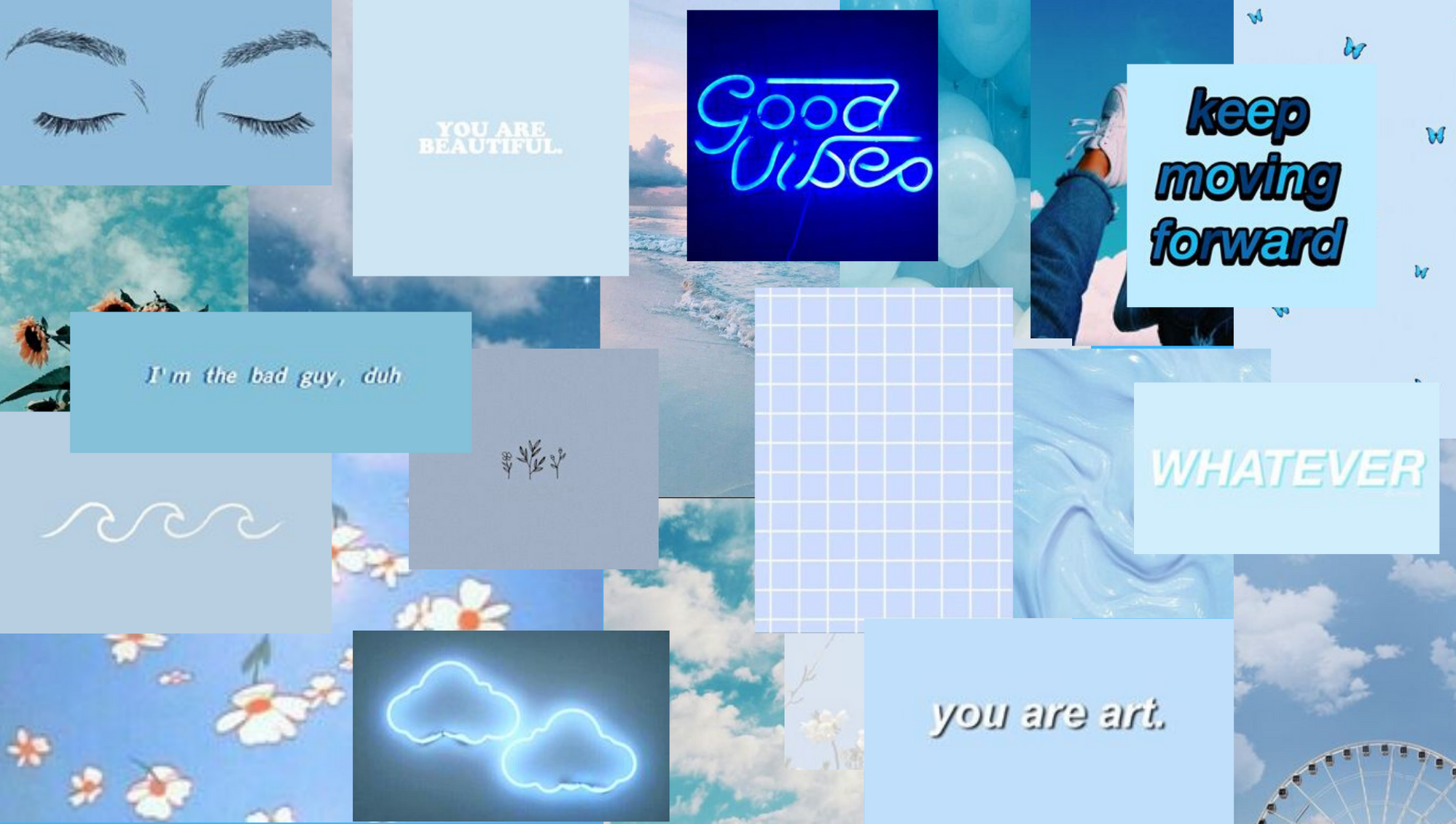 Aesthetic Blue For Laptop Wallpapers