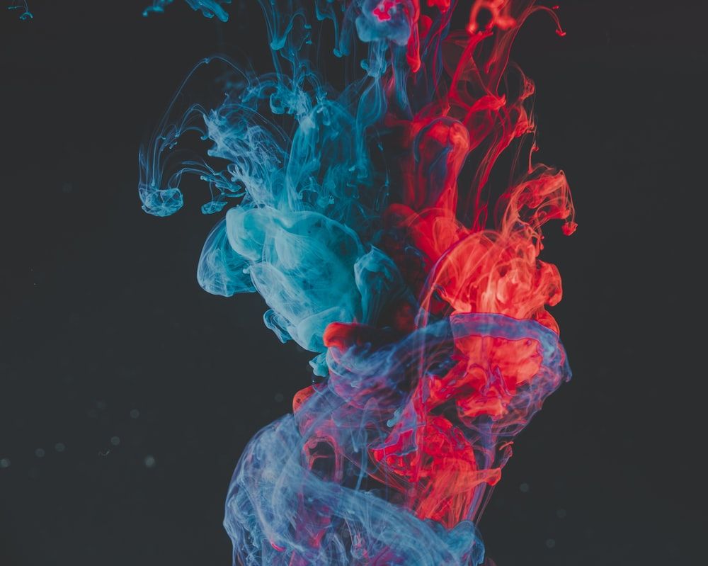 Aesthetic Blue Smoke Wallpapers