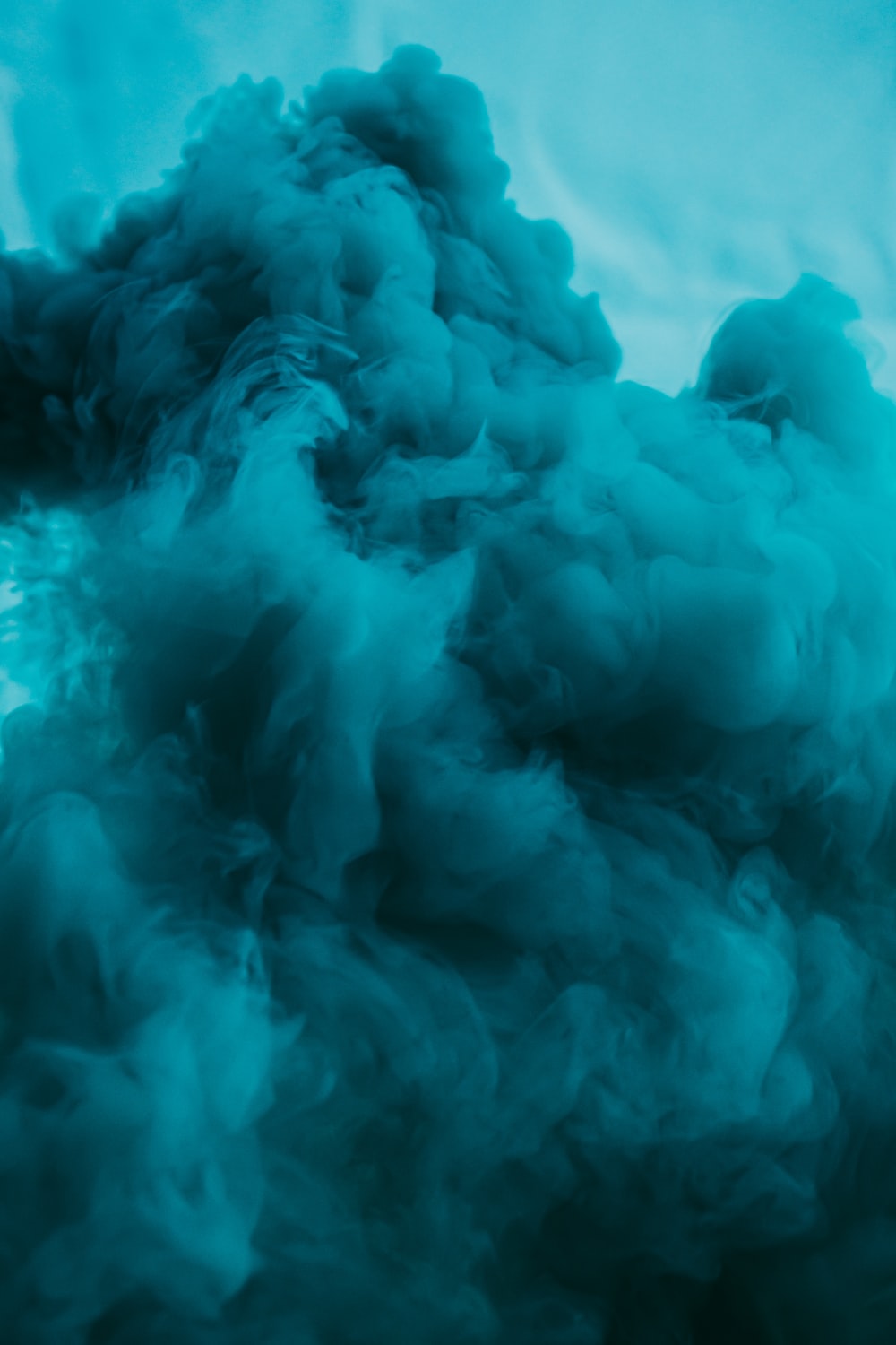 Aesthetic Blue Smoke Wallpapers