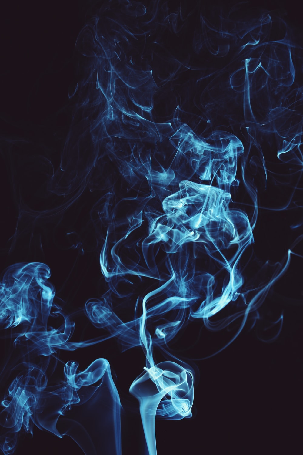 Aesthetic Blue Smoke Wallpapers