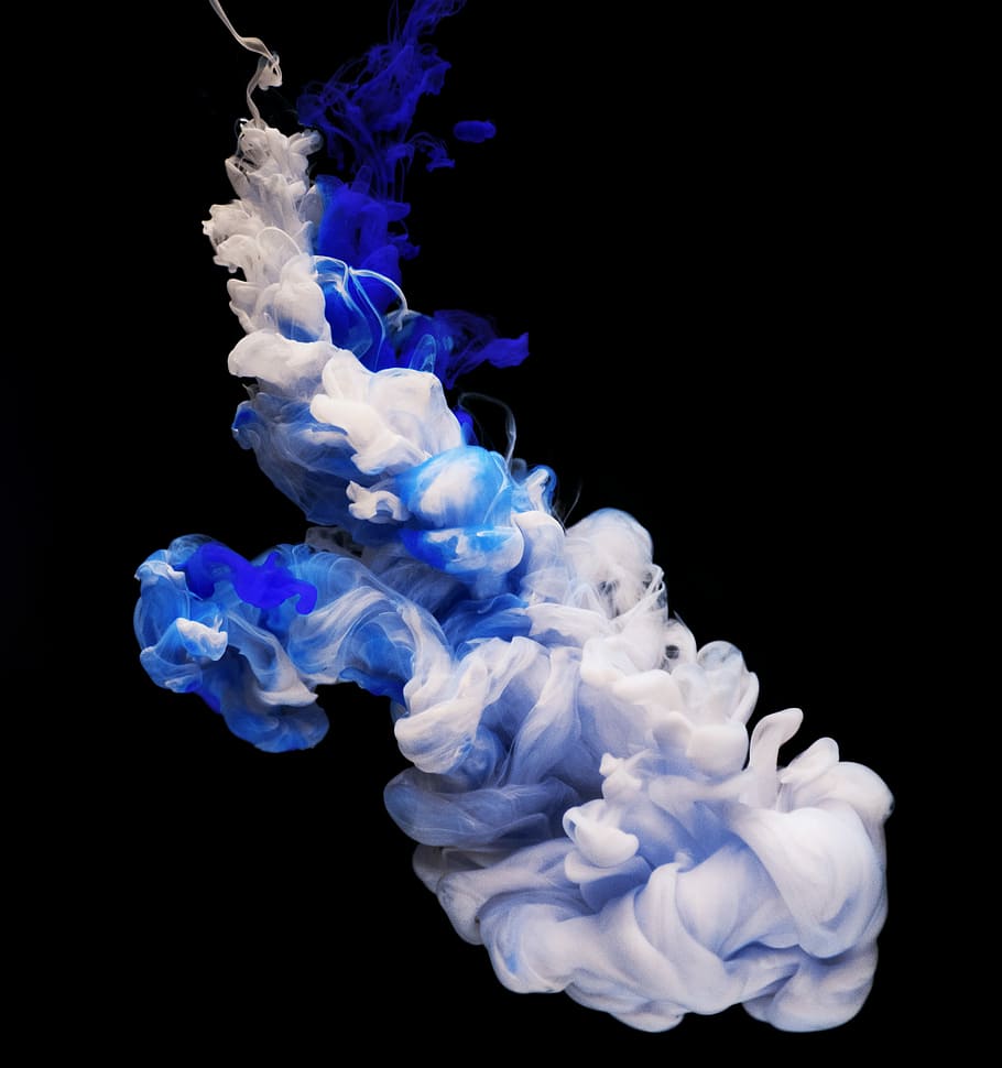 Aesthetic Blue Smoke Wallpapers