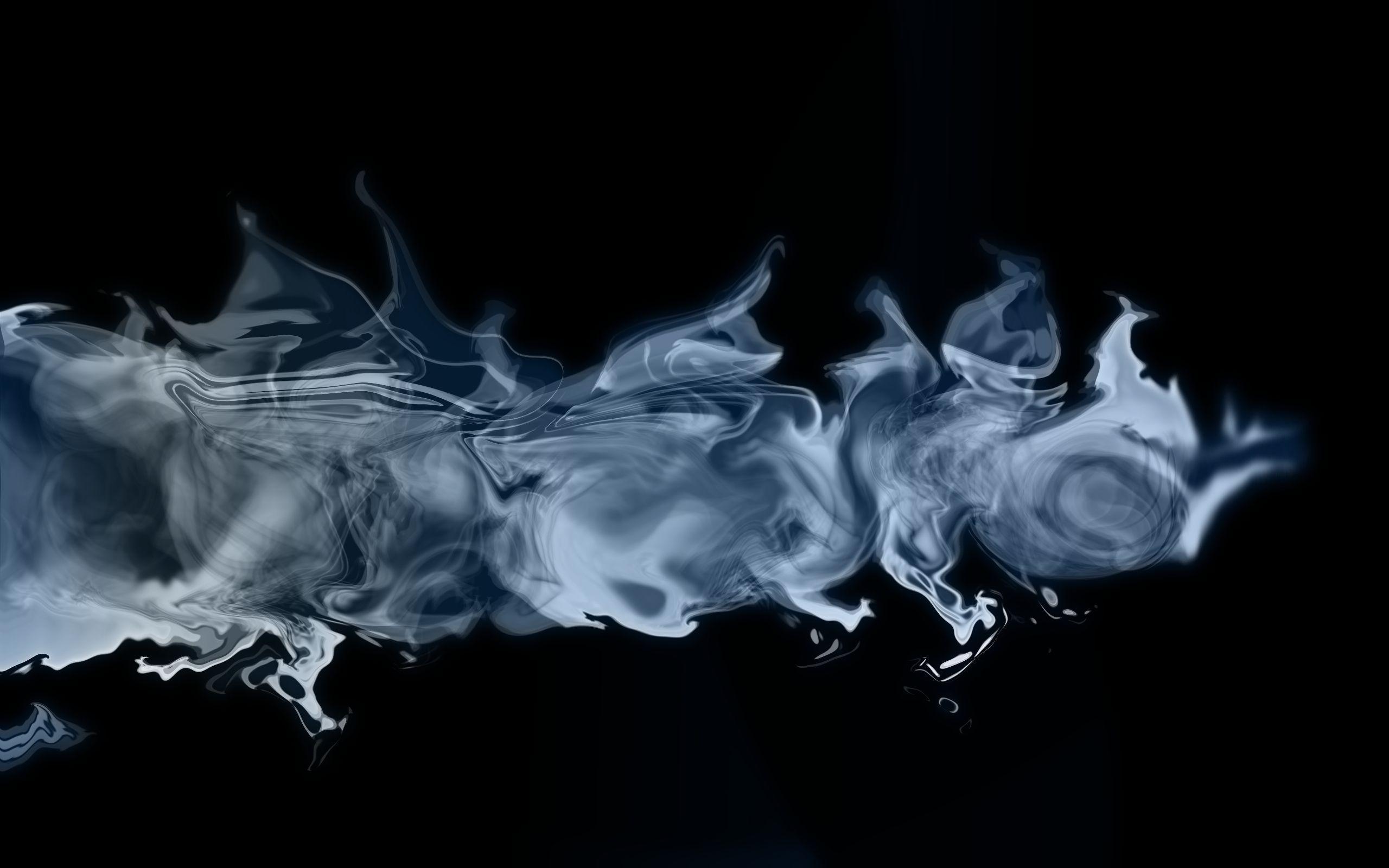 Aesthetic Blue Smoke Wallpapers