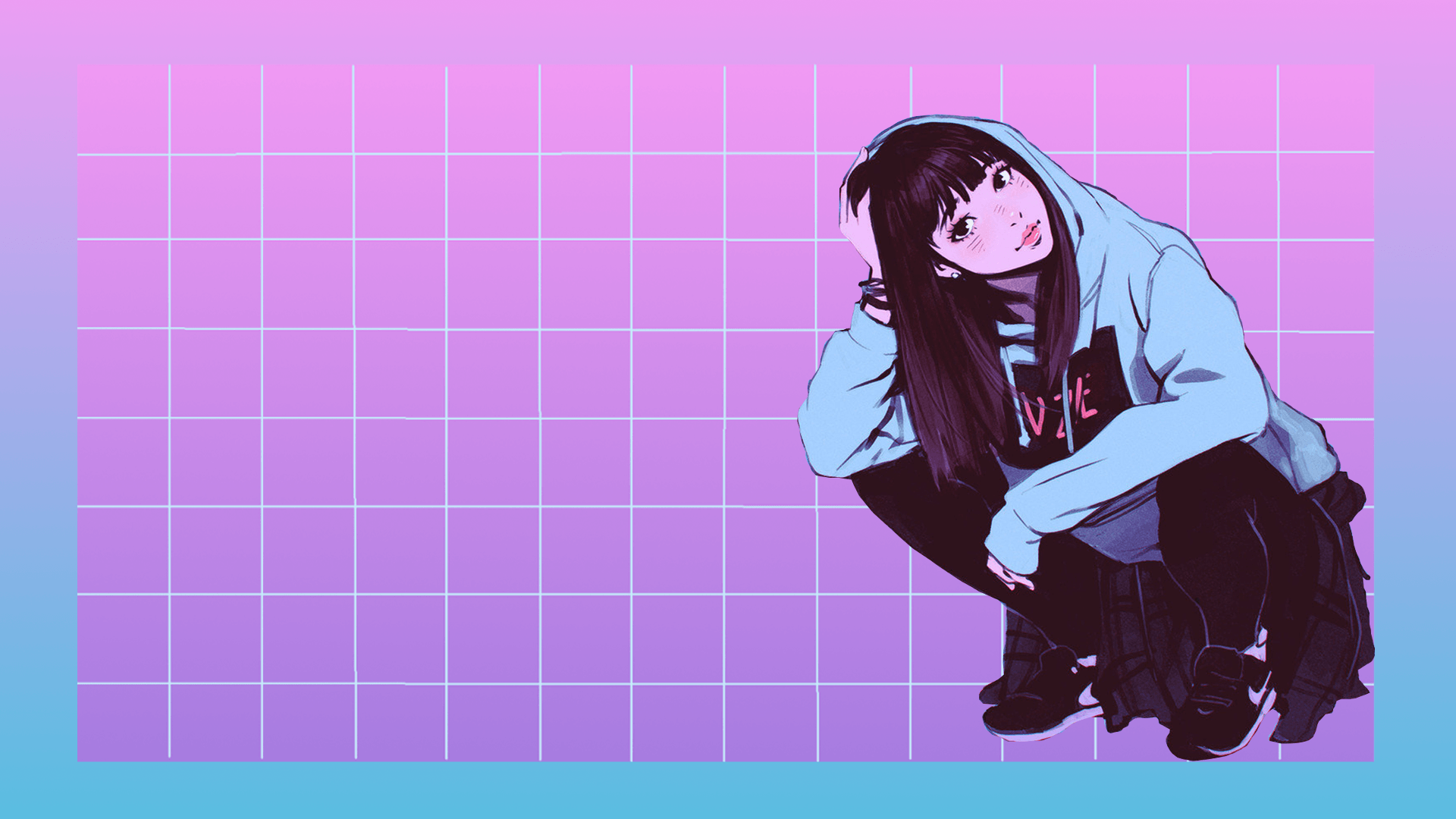 Aesthetic Cartoon Girls Wallpapers