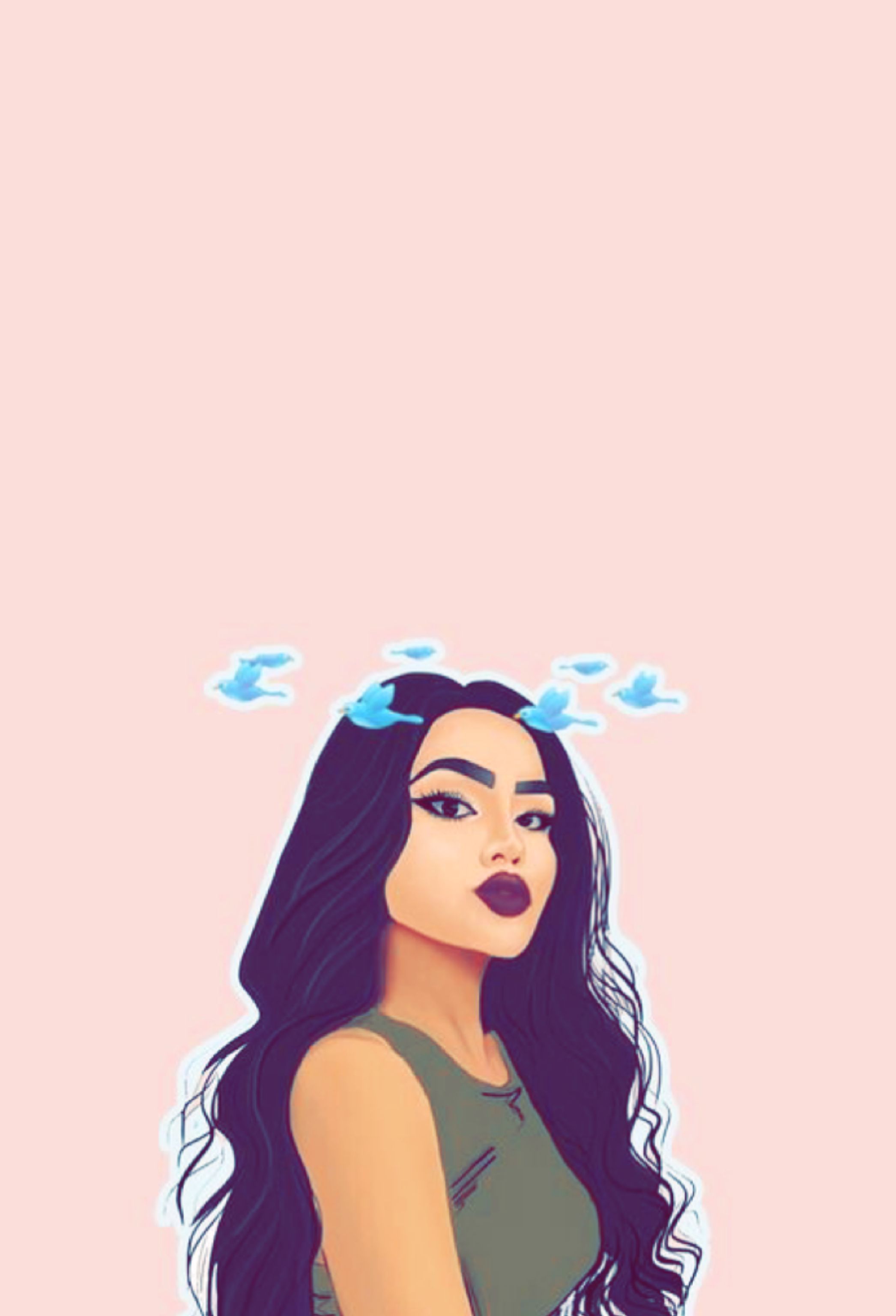 Aesthetic Cartoon Girls Wallpapers