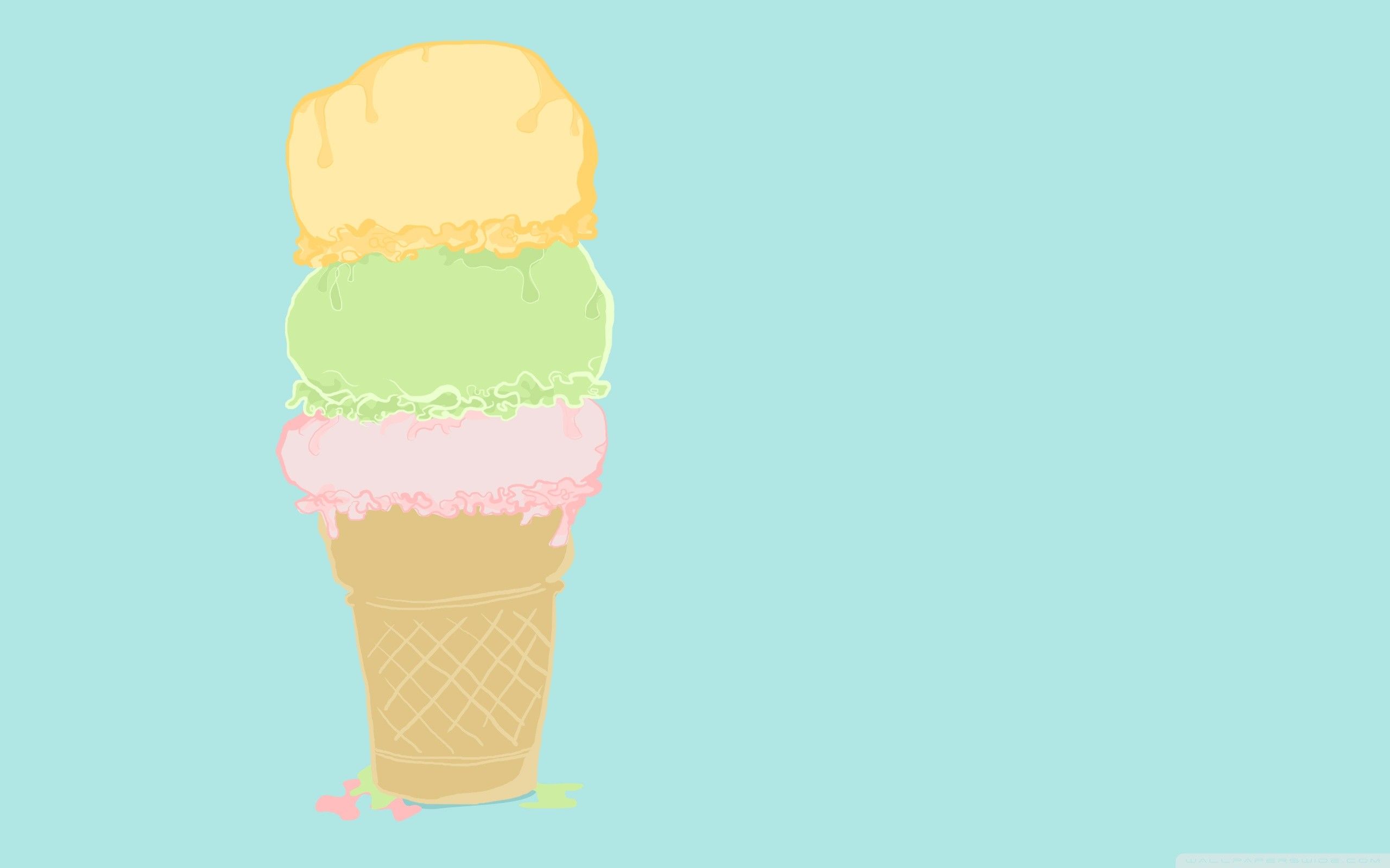 Aesthetic Cartoon Ice Cream Wallpapers