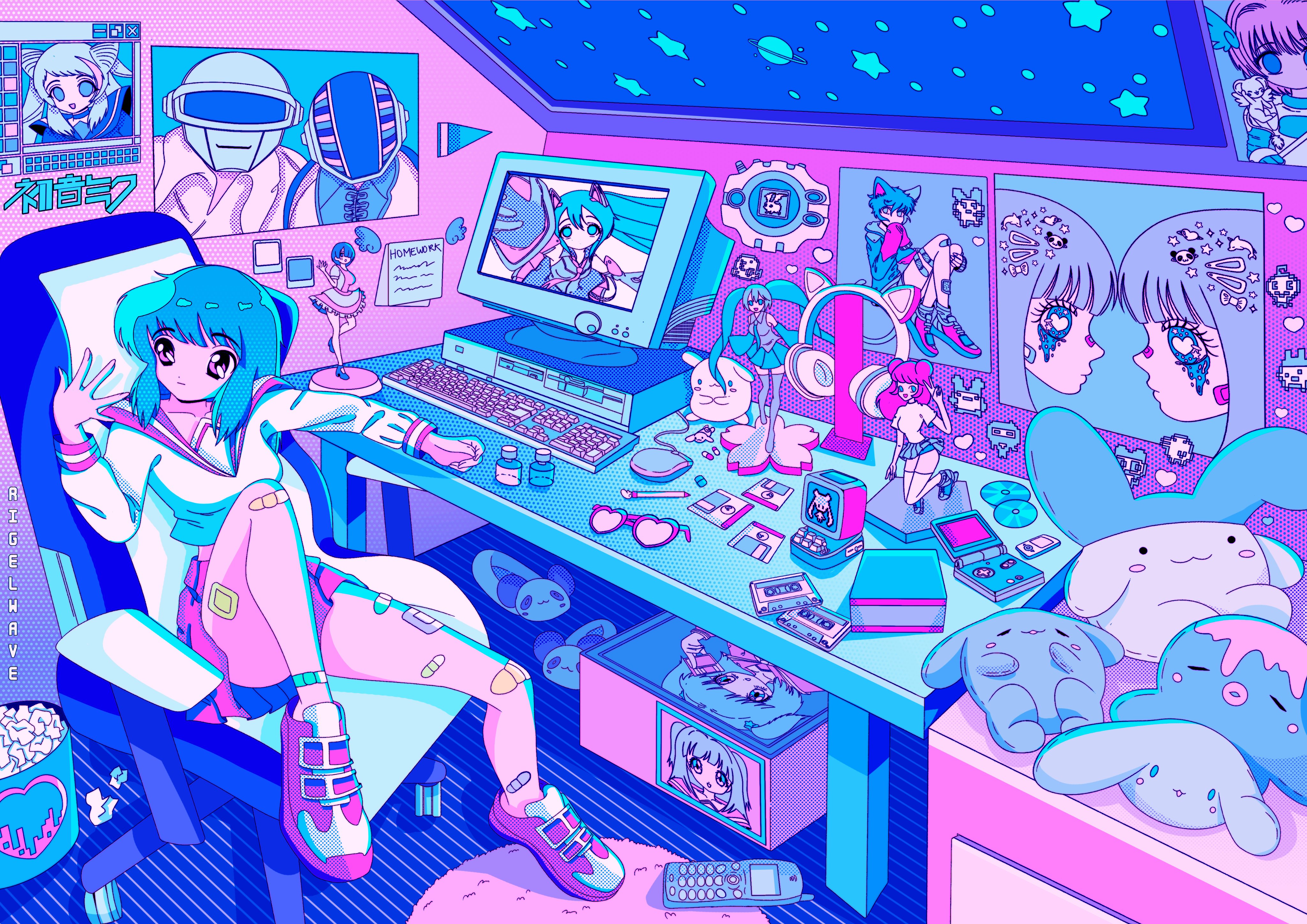 Aesthetic Desk Drawing Wallpapers