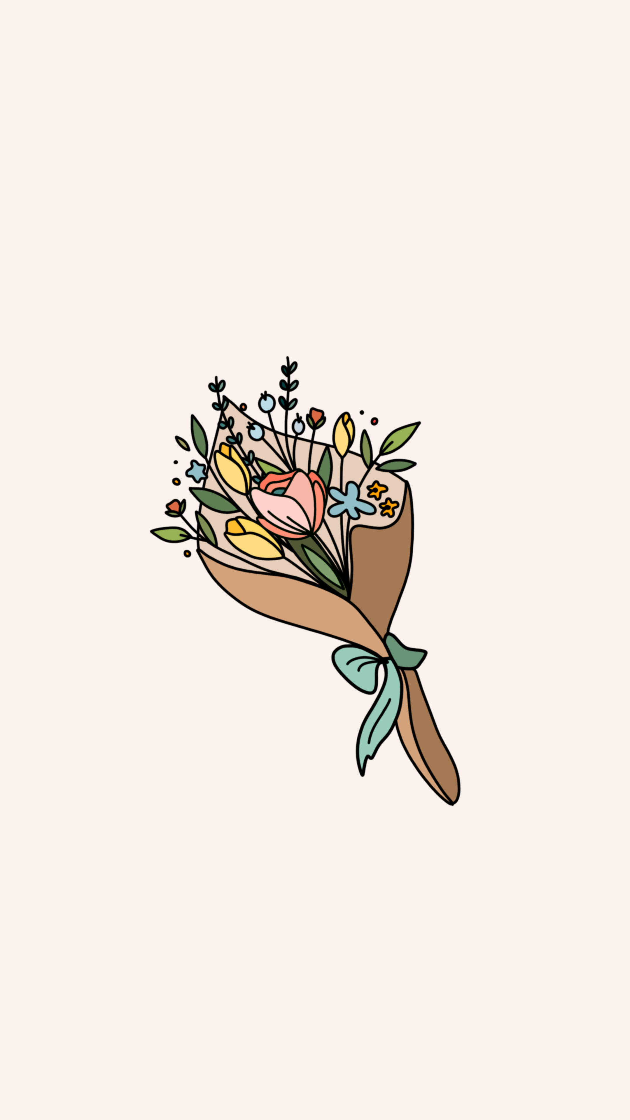 Aesthetic Flower Drawing Wallpapers