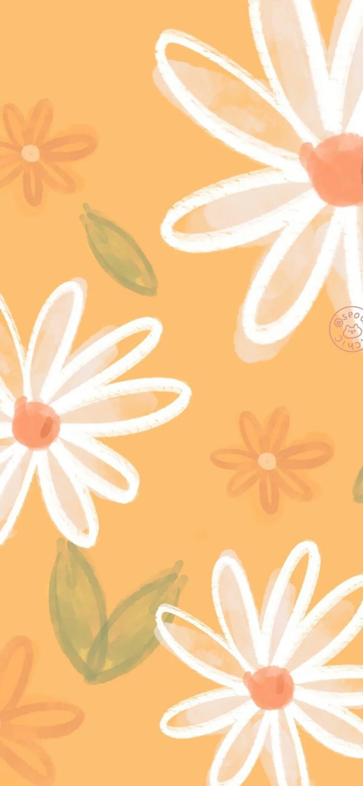Aesthetic Flowers Cartoons Wallpapers