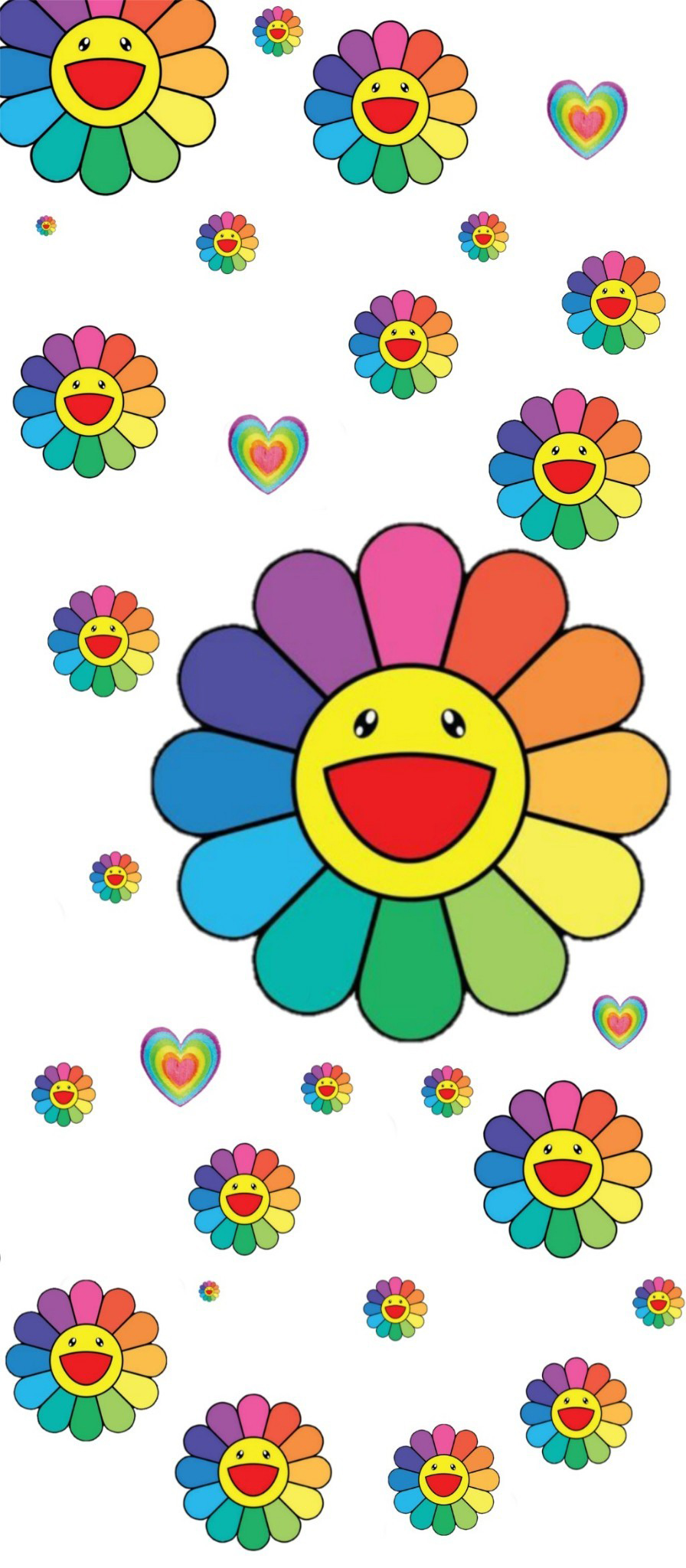 Aesthetic Flowers With Smiley Faces Wallpapers