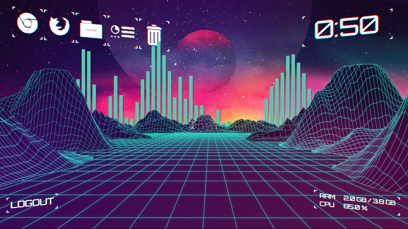 Aesthetic Glitch Desktop Wallpapers