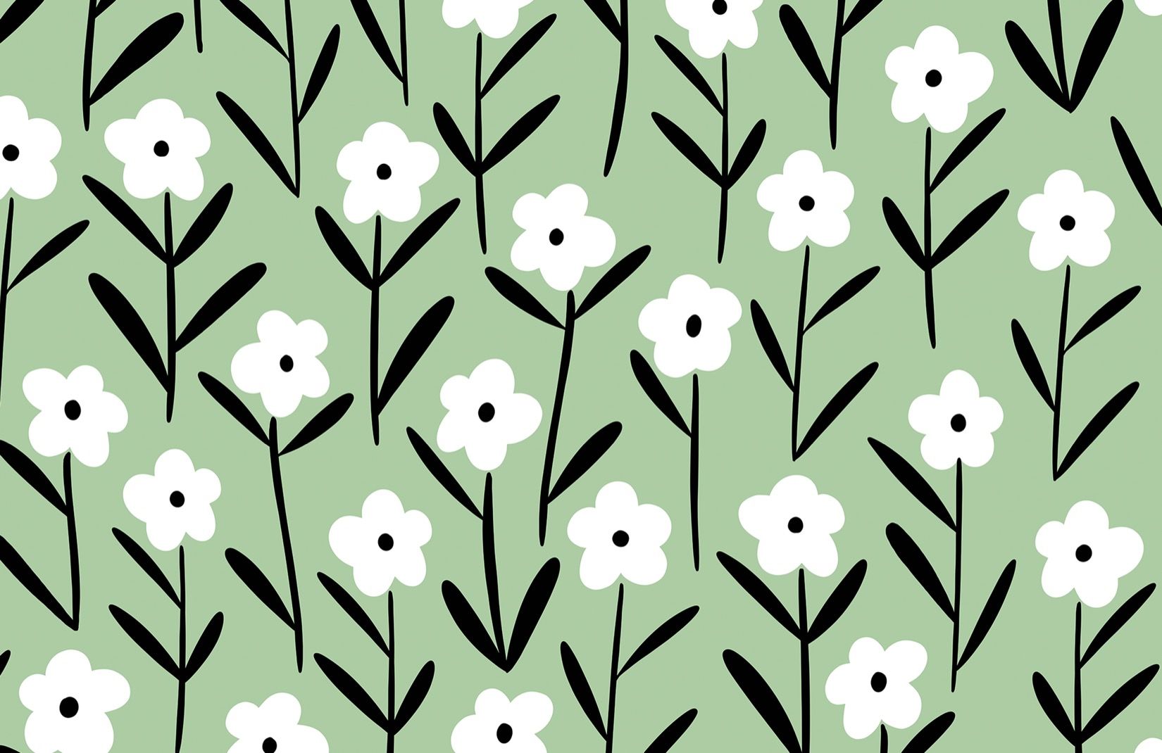 Aesthetic Green Floral Hd Wallpapers