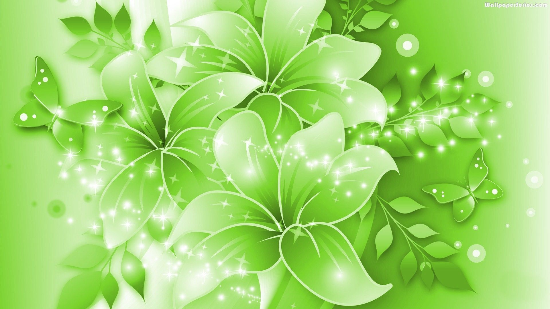 Aesthetic Green Floral Hd Wallpapers