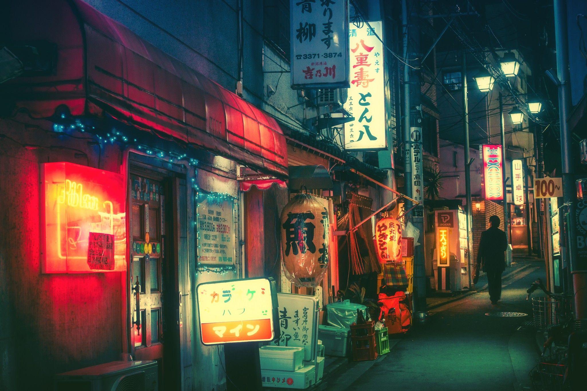 Aesthetic Japan Nightlife Wallpapers