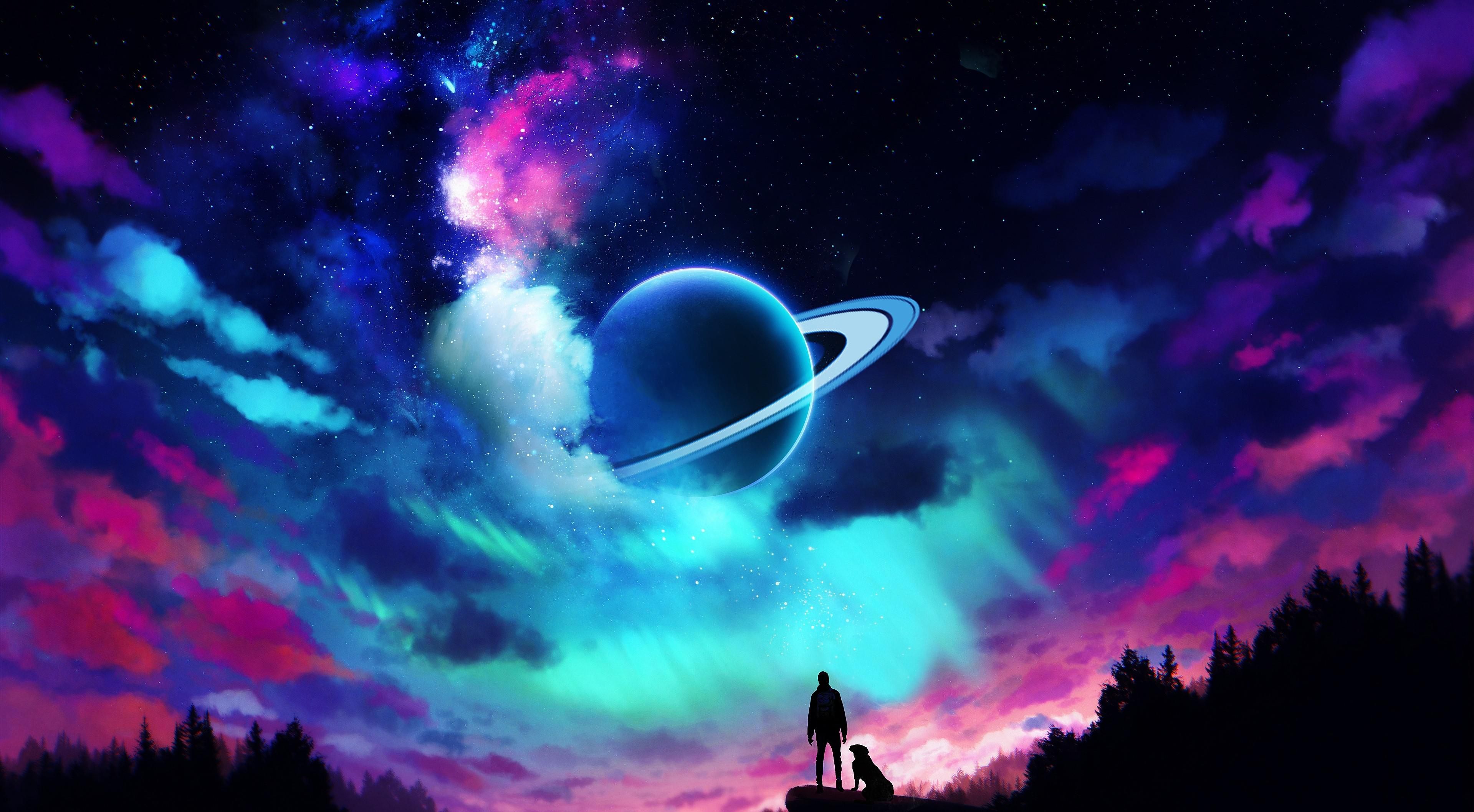 Aesthetic Laptop Galaxy Wallpapers