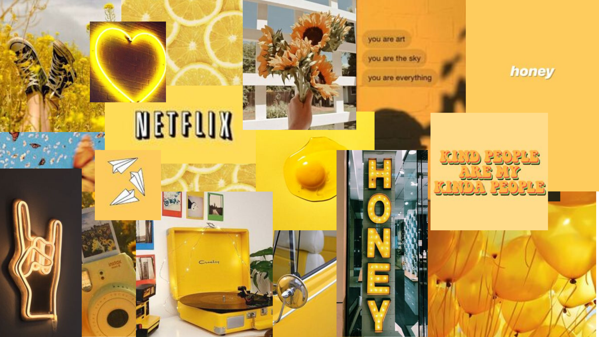 Aesthetic Laptop Yellow Wallpapers