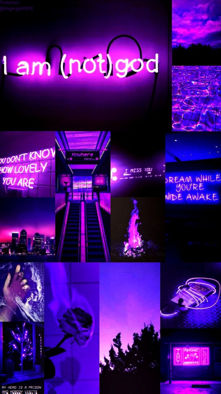 Aesthetic Neon Purple Wallpapers