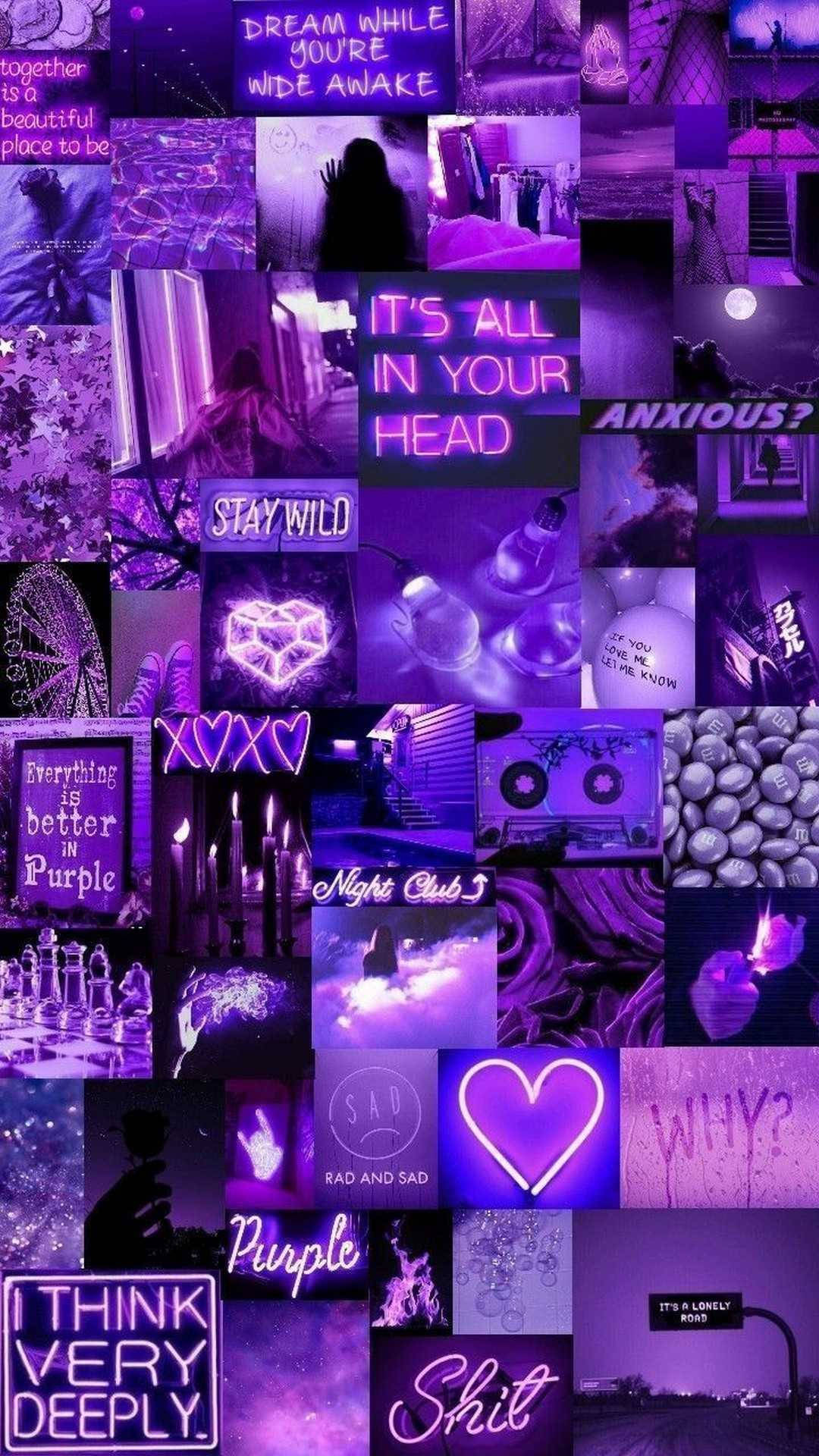 Aesthetic Neon Purple Wallpapers