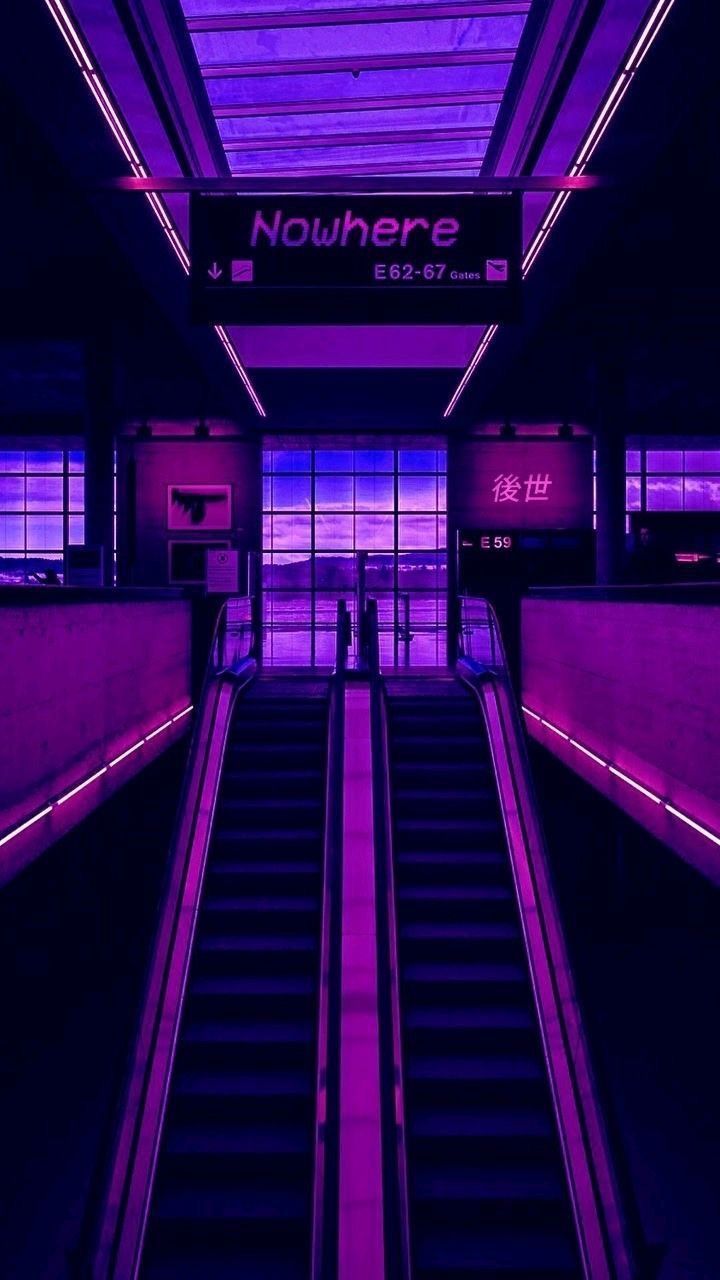 Aesthetic Neon Purple Wallpapers