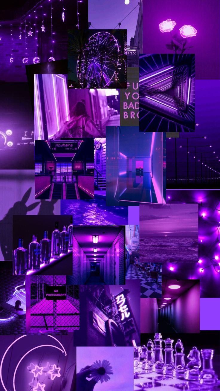 Aesthetic Neon Purple Wallpapers