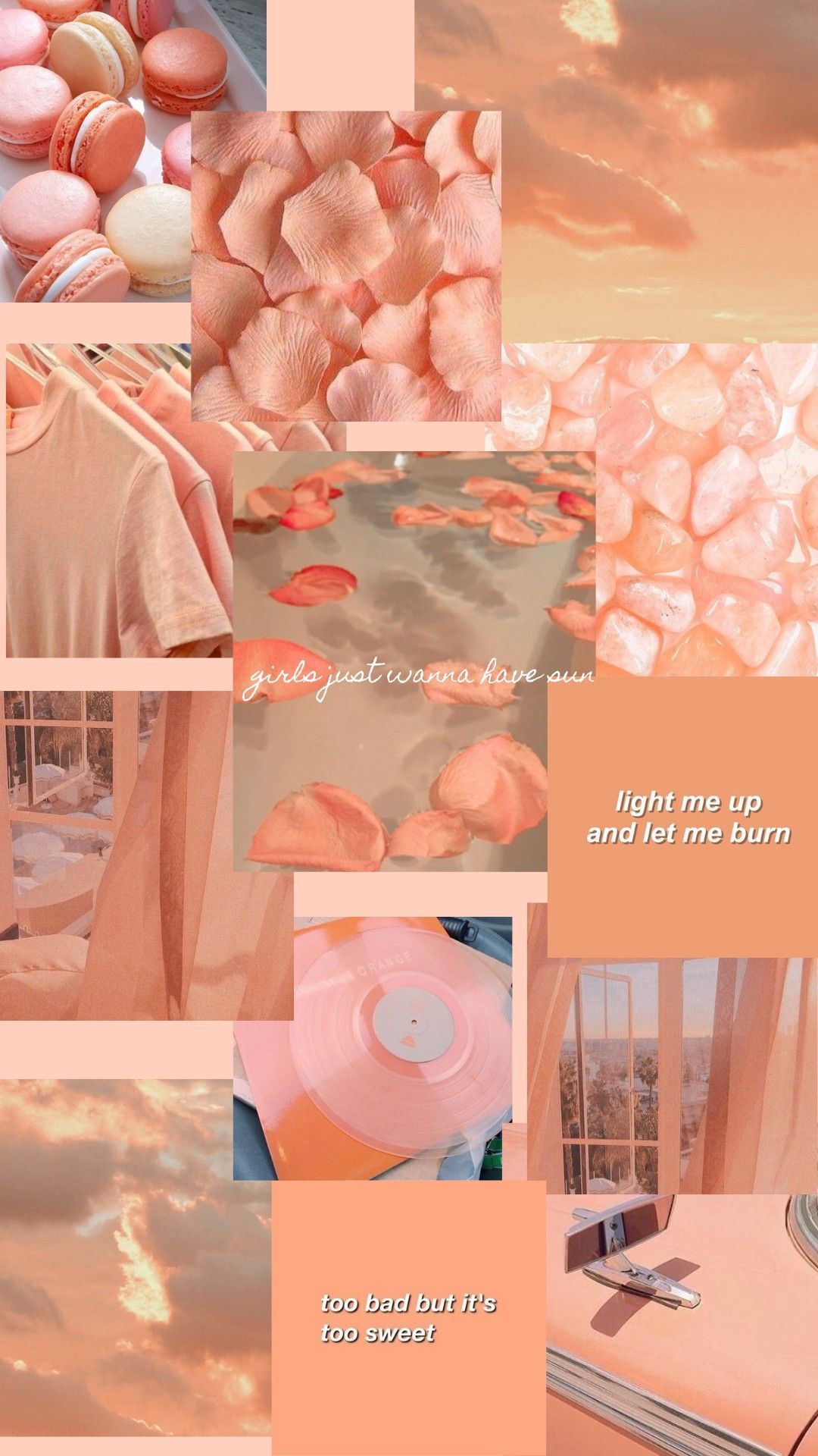 Aesthetic Peach Color Wallpapers