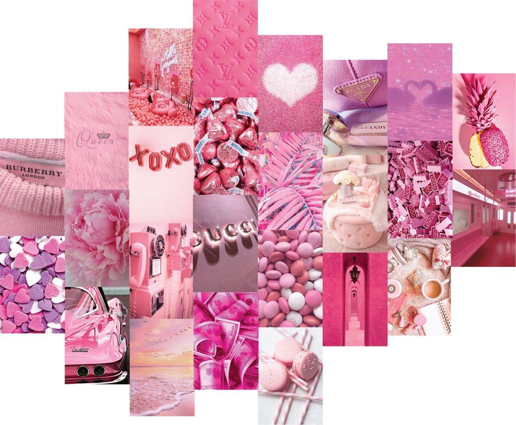 Aesthetic Pink Collage Pc Wallpapers