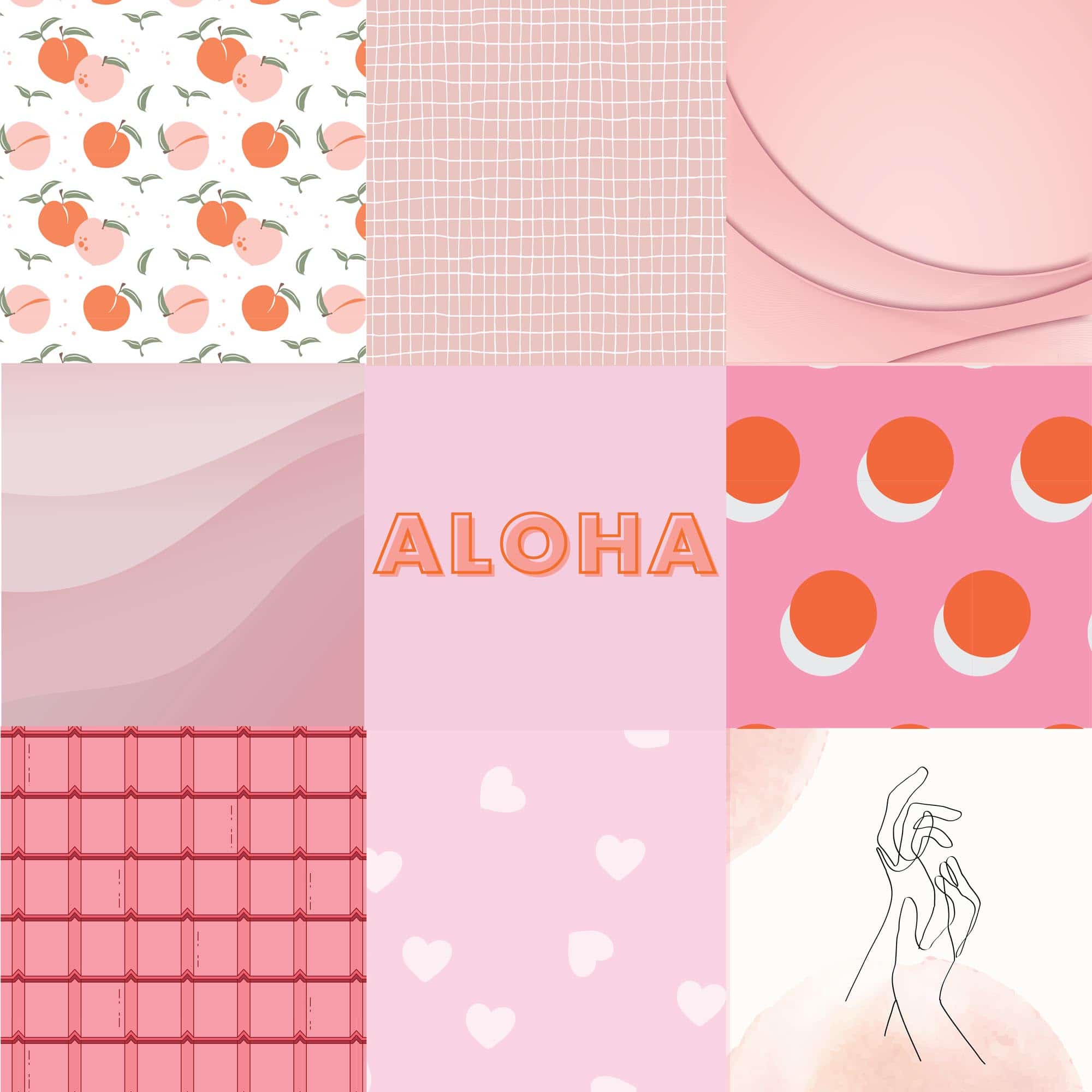 Aesthetic Pink Collage Wallpapers