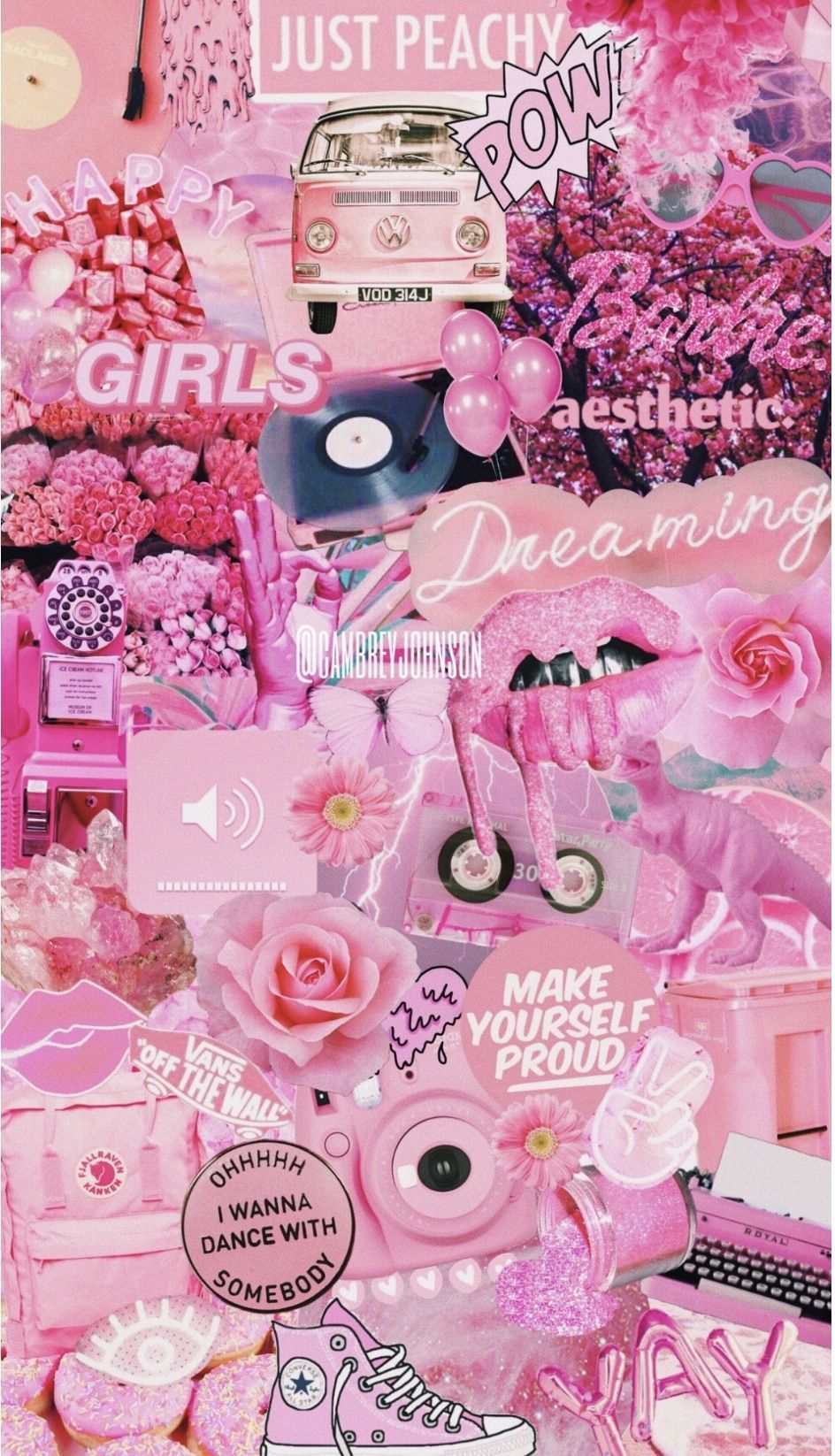 Aesthetic Pink Collage Wallpapers