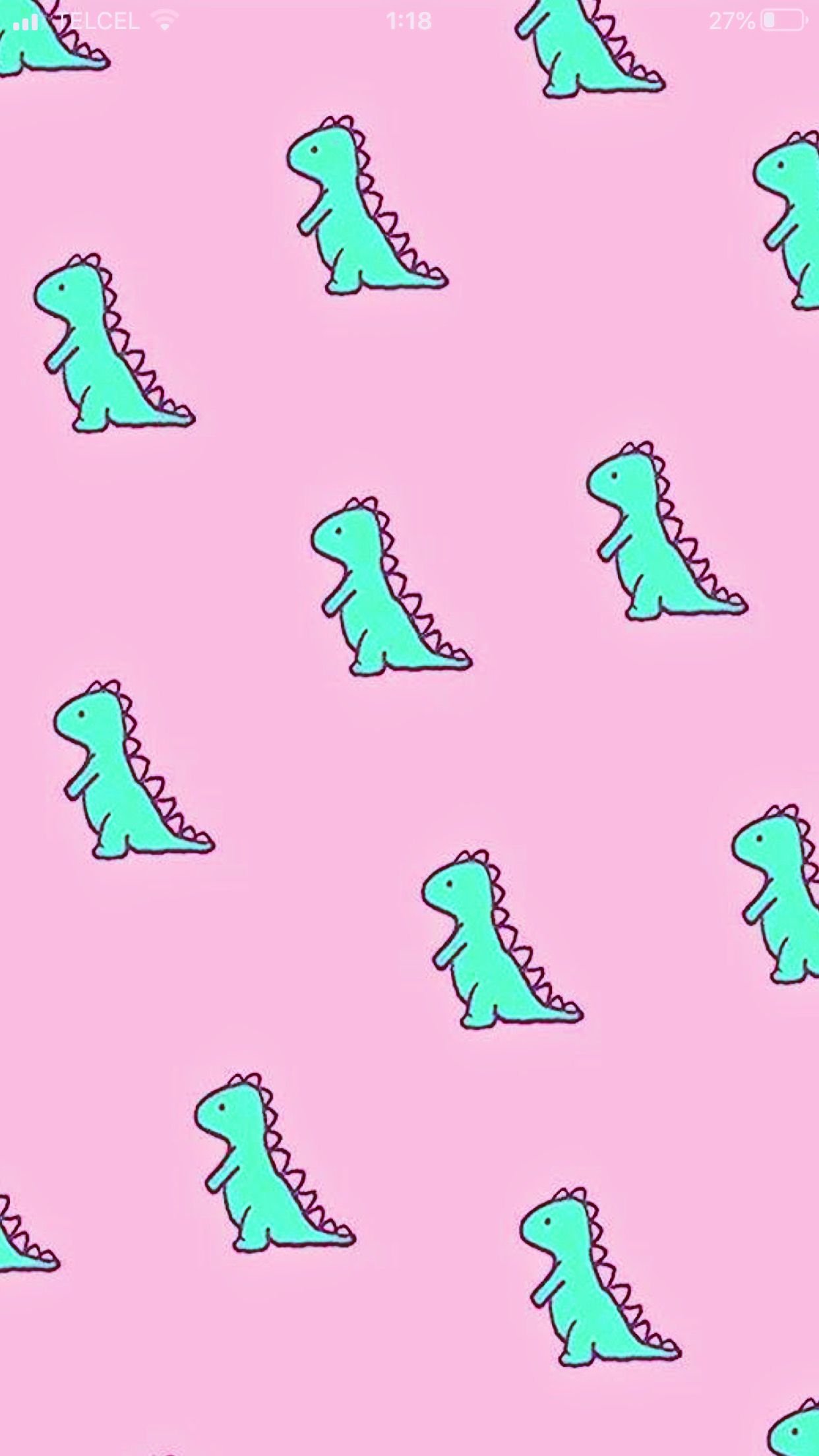 Aesthetic Pink Dino Wallpapers