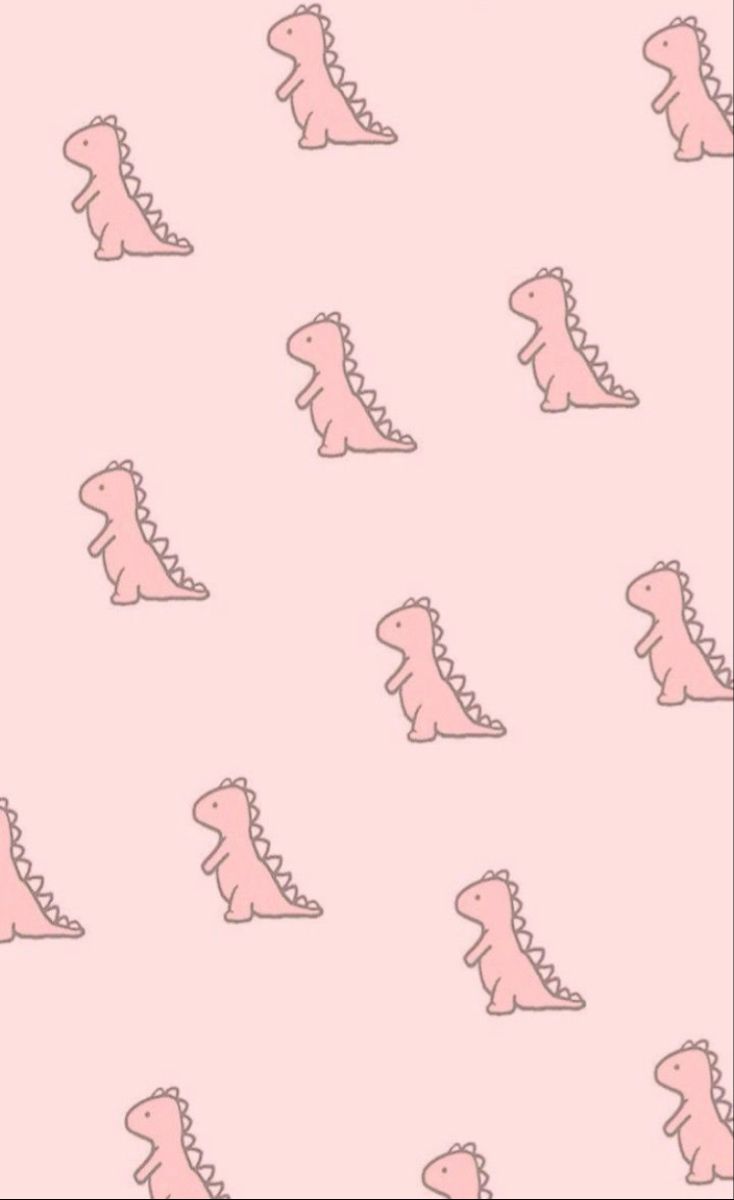 Aesthetic Pink Dino Wallpapers