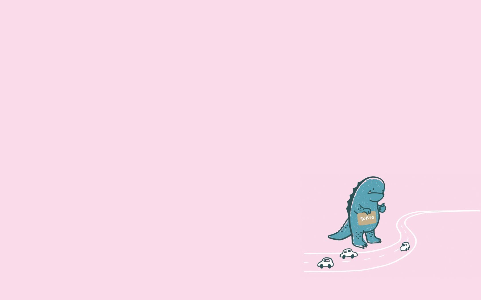 Aesthetic Pink Dino Wallpapers