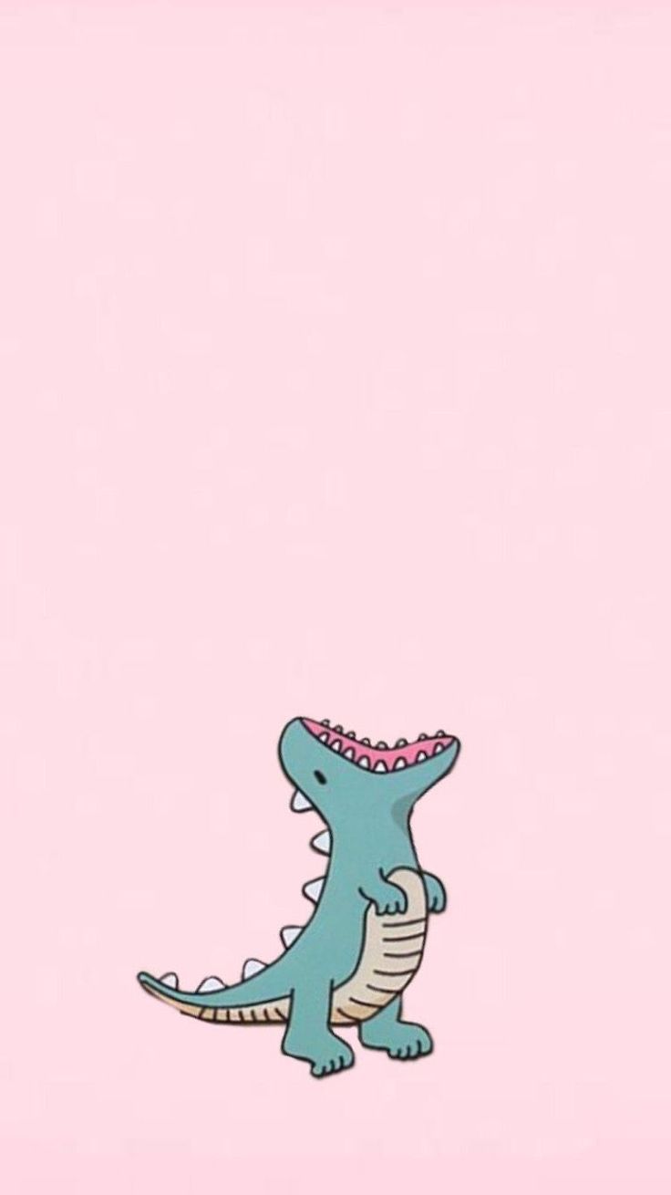 Aesthetic Pink Dino Wallpapers