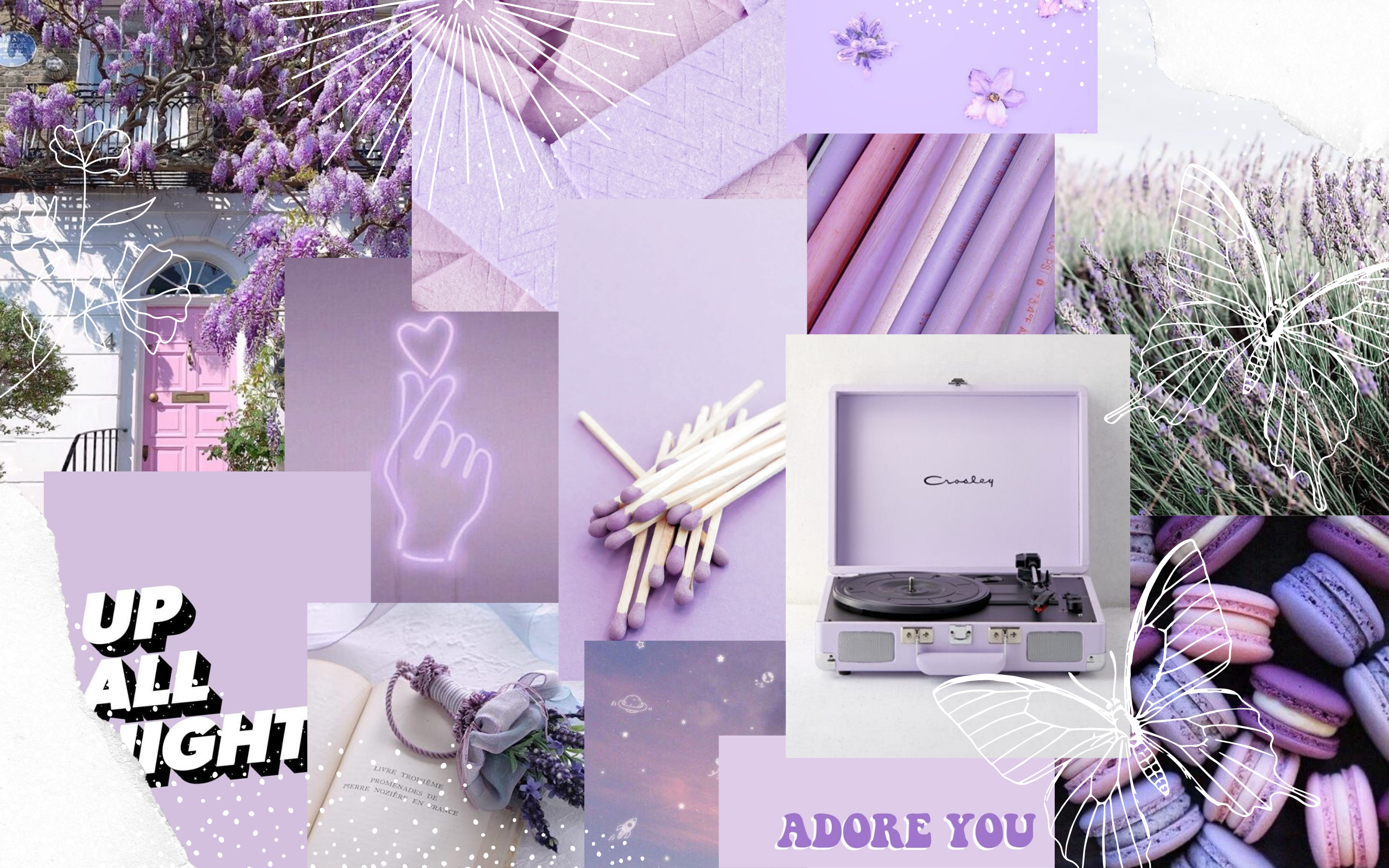 Aesthetic Purple Laptop Wallpapers