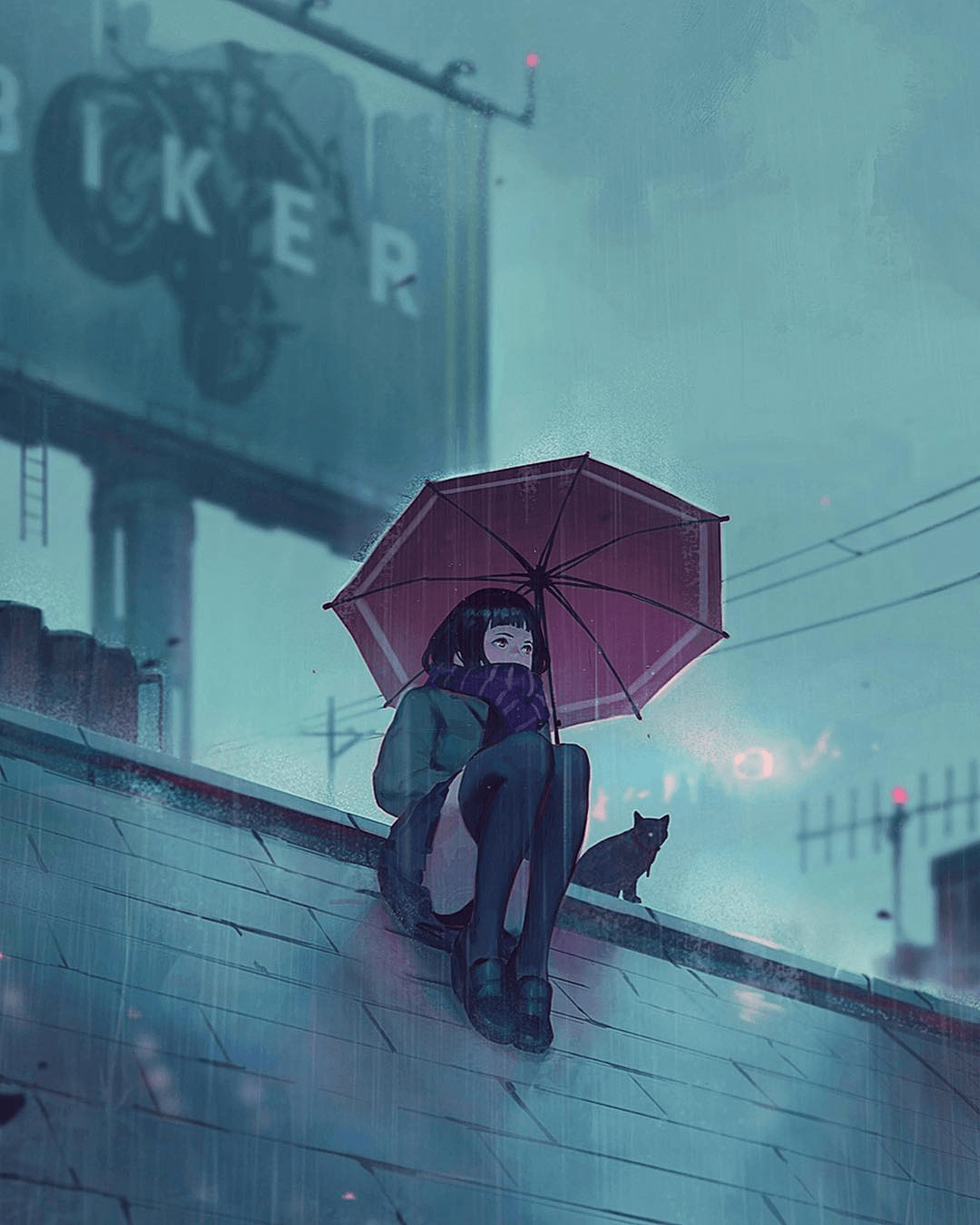 Aesthetic Rain Anime Wallpapers