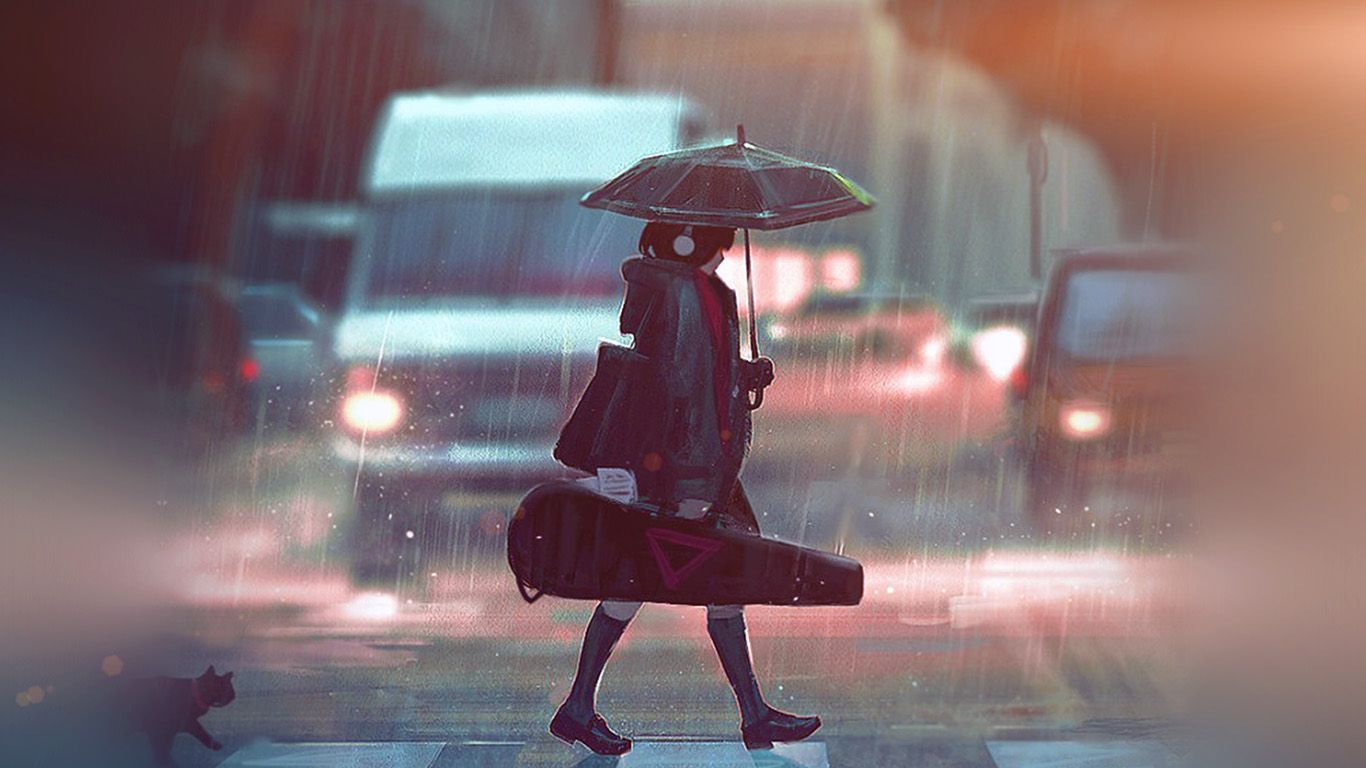 Aesthetic Rain Desktop Wallpapers