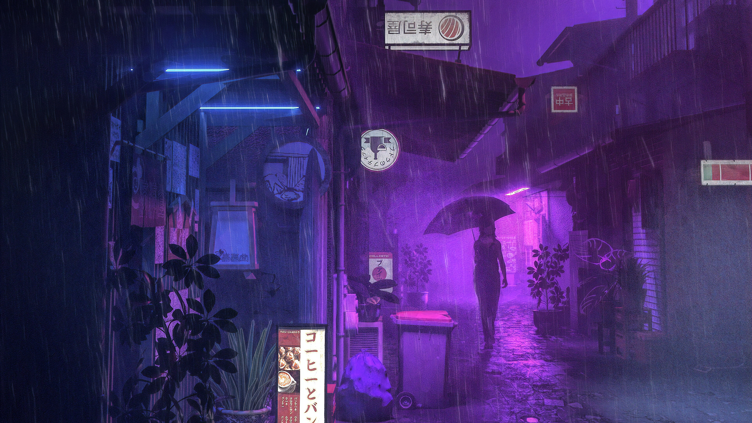 Aesthetic Rain Desktop Wallpapers