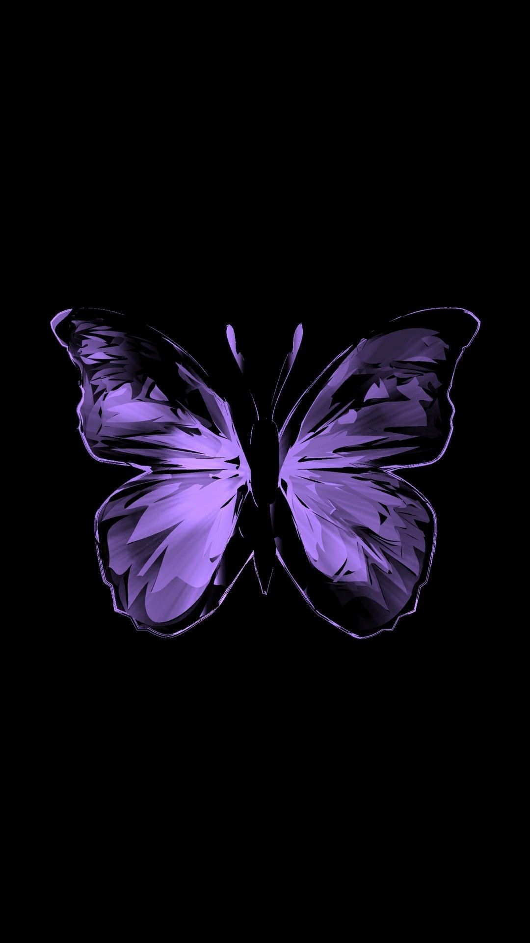 Aesthetic Sparkles Purple Butterflies Wallpapers