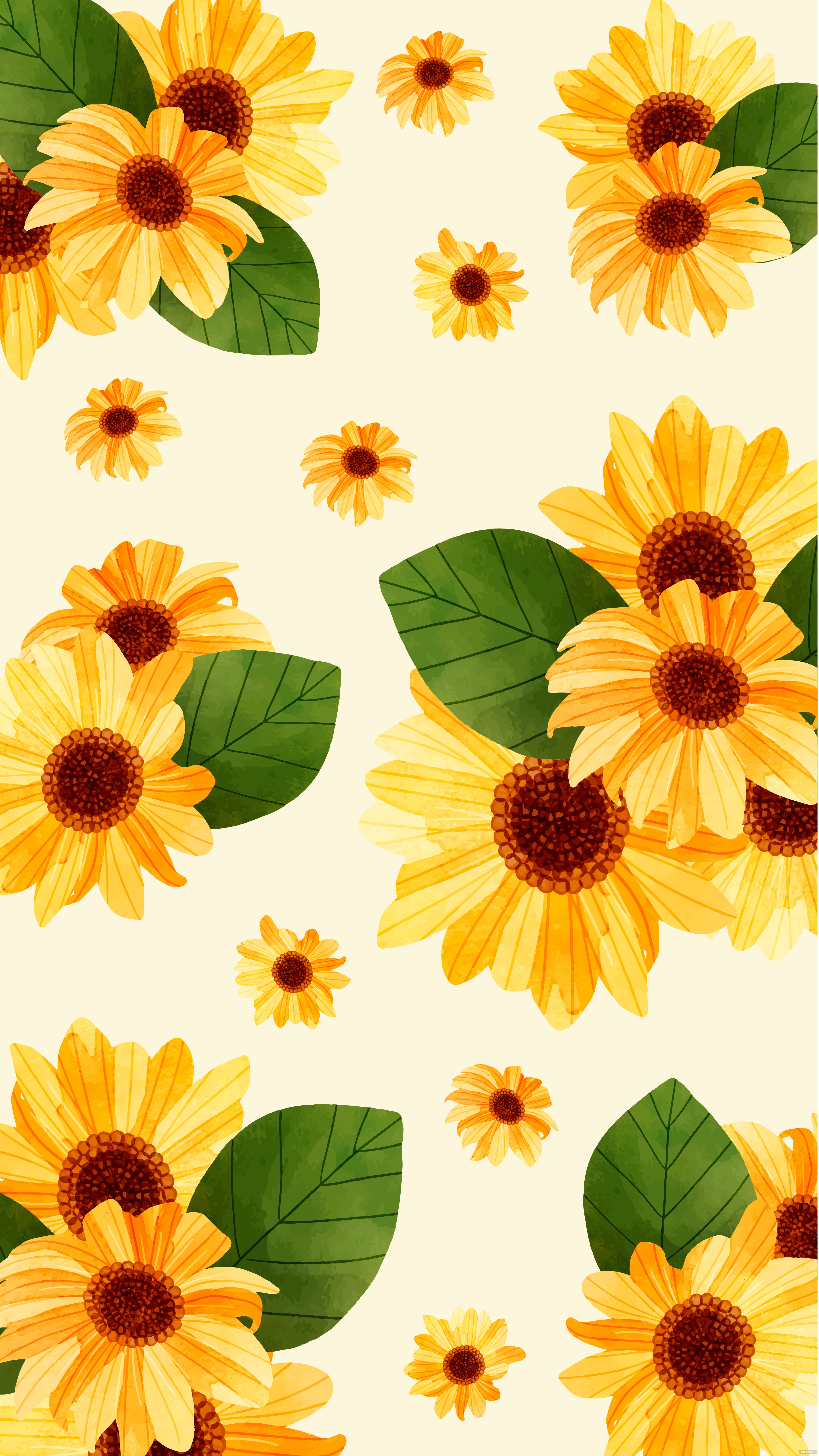 Aesthetic Sunflower Background