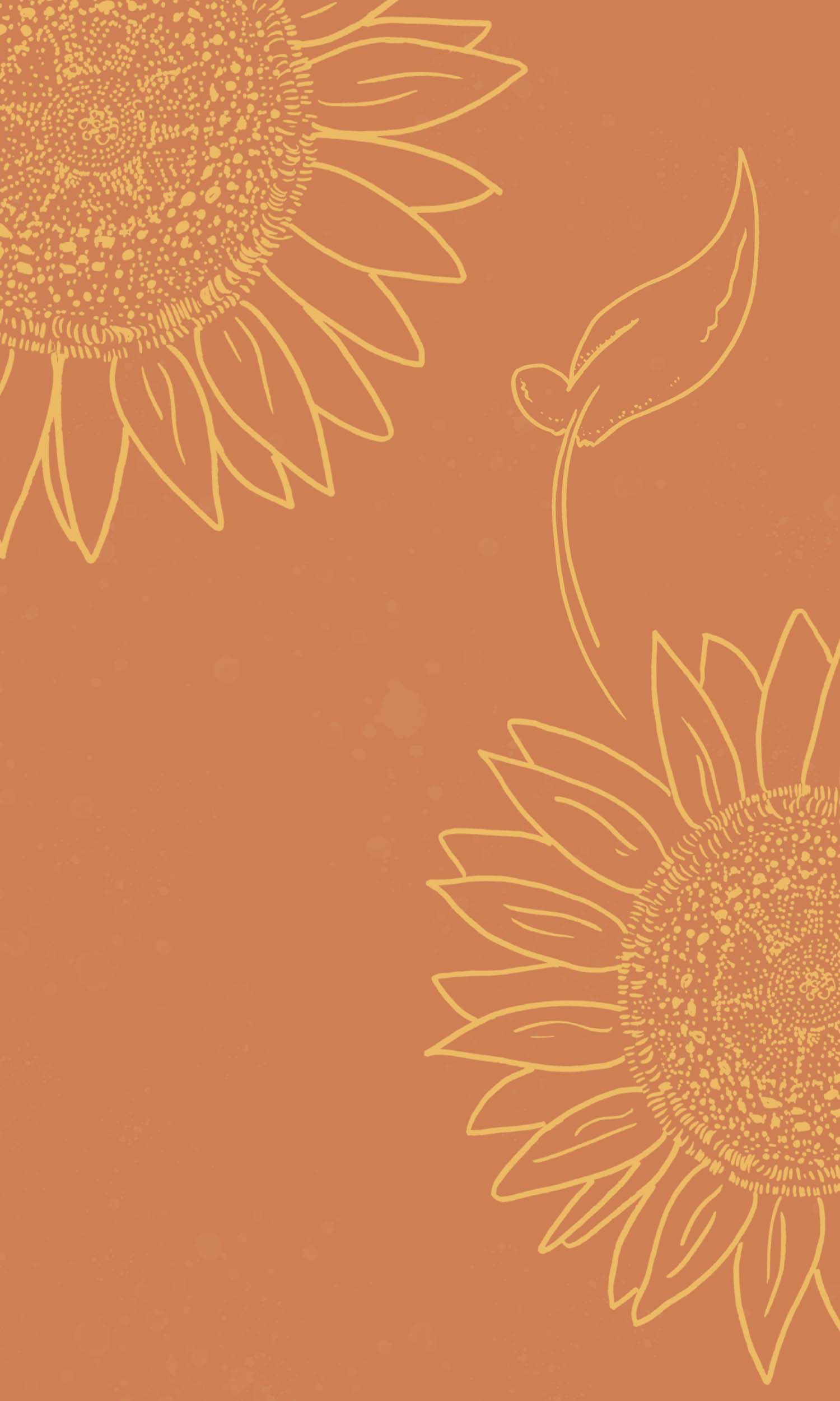 Aesthetic Sunflower Background